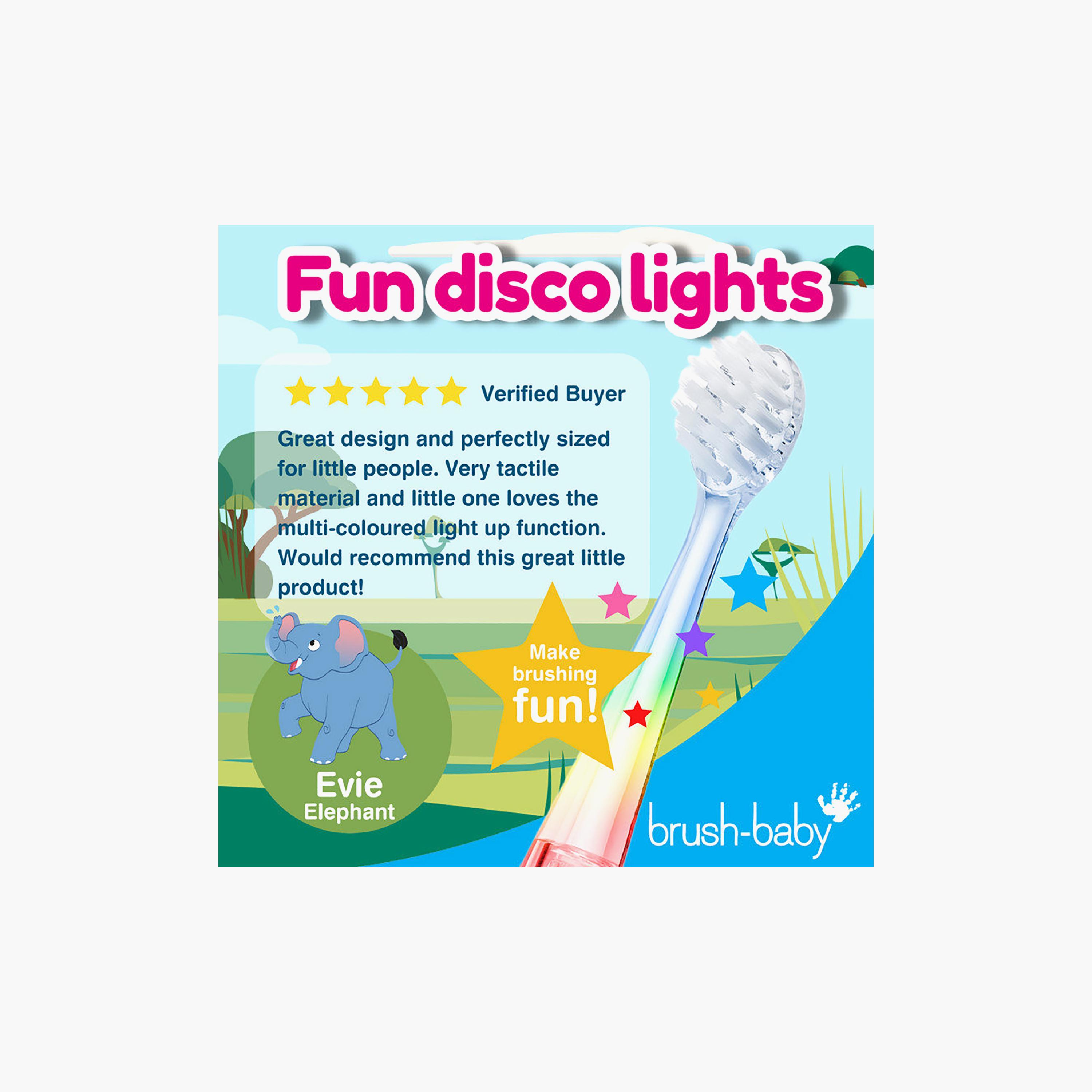 Brush Baby WildOnes Rechargeable Sonic Toothbrush - Elephant-baby-bathandcare-oralcare-image-3