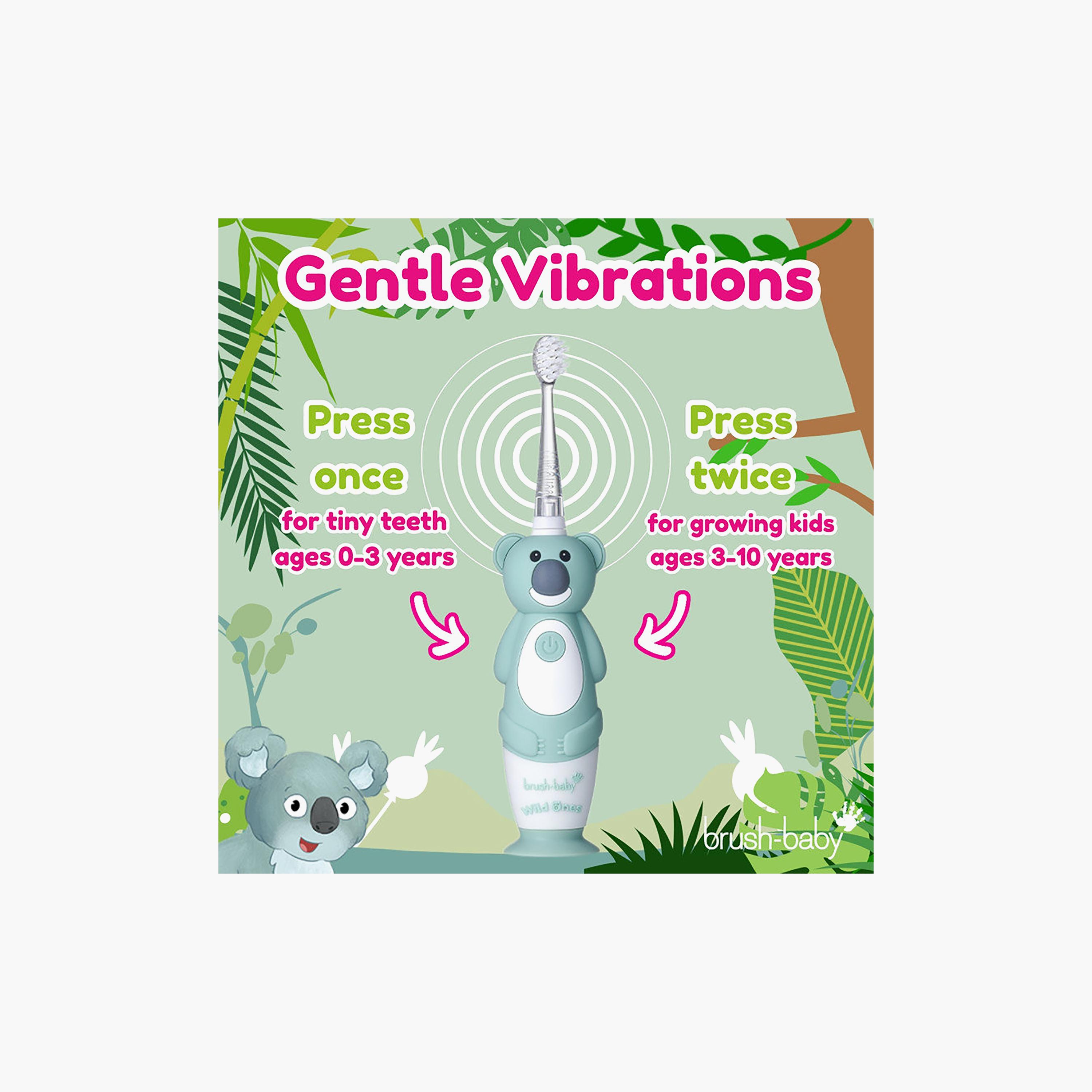 Brush Baby WildOnes Rechargeable Sonic Toothbrush - Tiger-baby-bathandcare-oralcare-image-4