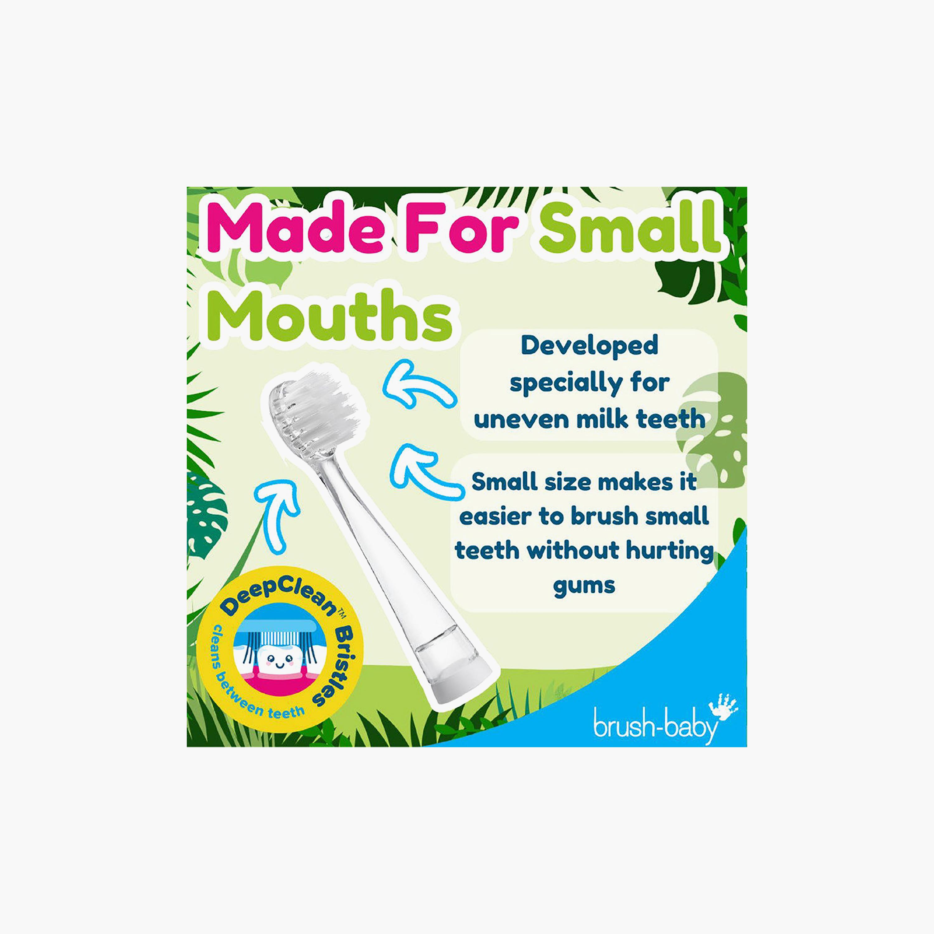 Brush Baby 4-Piece WildOnes Sonic Toothbrush Replacement Brush Heads-baby-bathandcare-oralcare-image-4