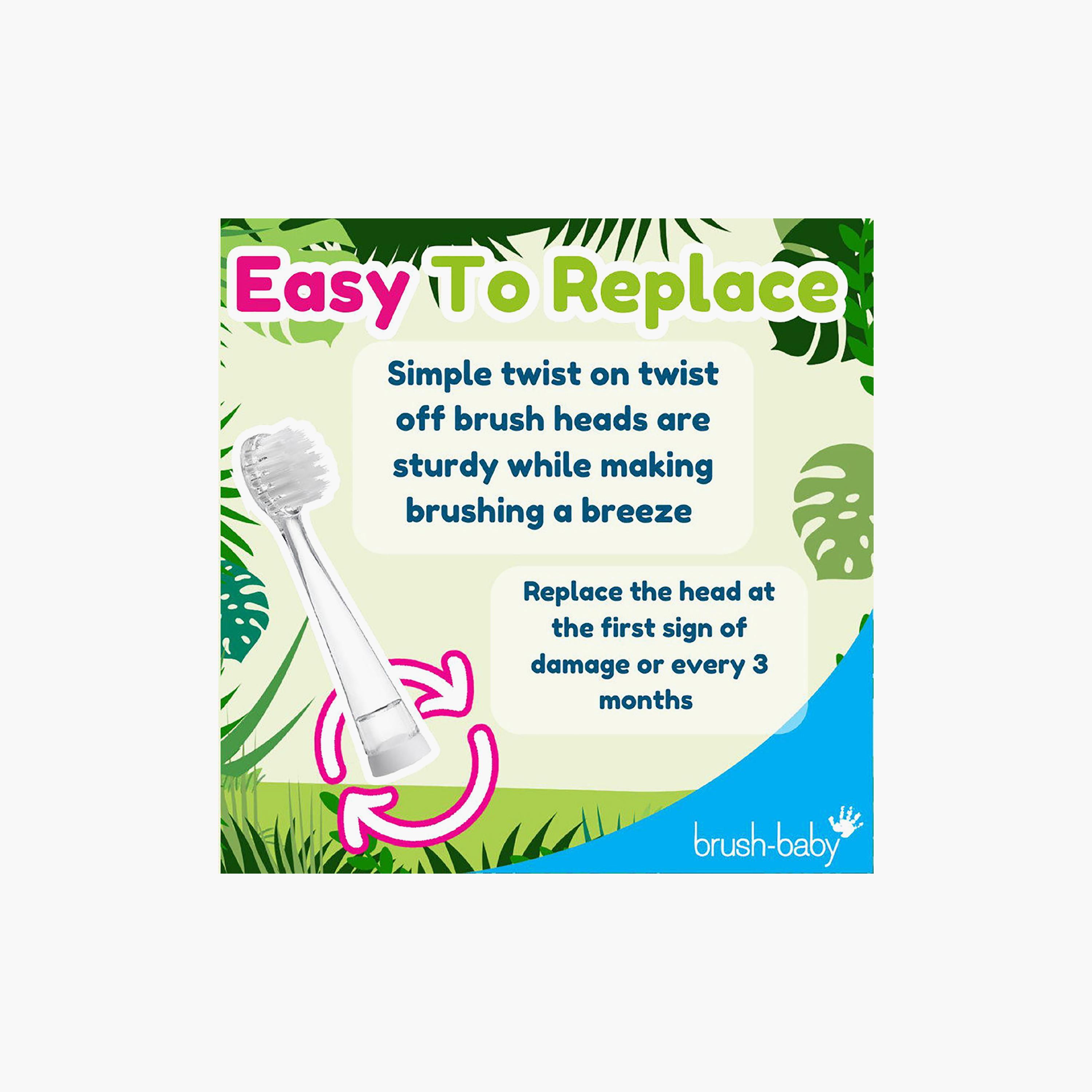 Brush Baby 4-Piece WildOnes Sonic Toothbrush Replacement Brush Heads-baby-bathandcare-oralcare-image-5