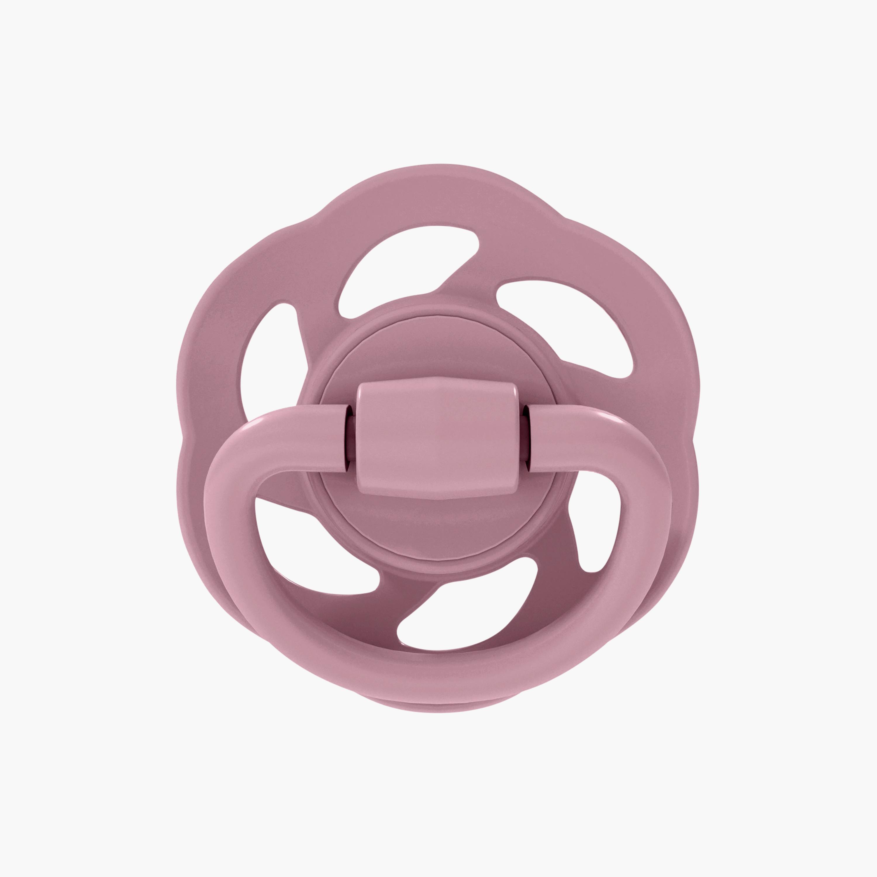 Nip 2-Piece Cherry Pacifier Round Soother - 0-6 Months - Purple & Grey-baby-feeding-pacifiers-image-4