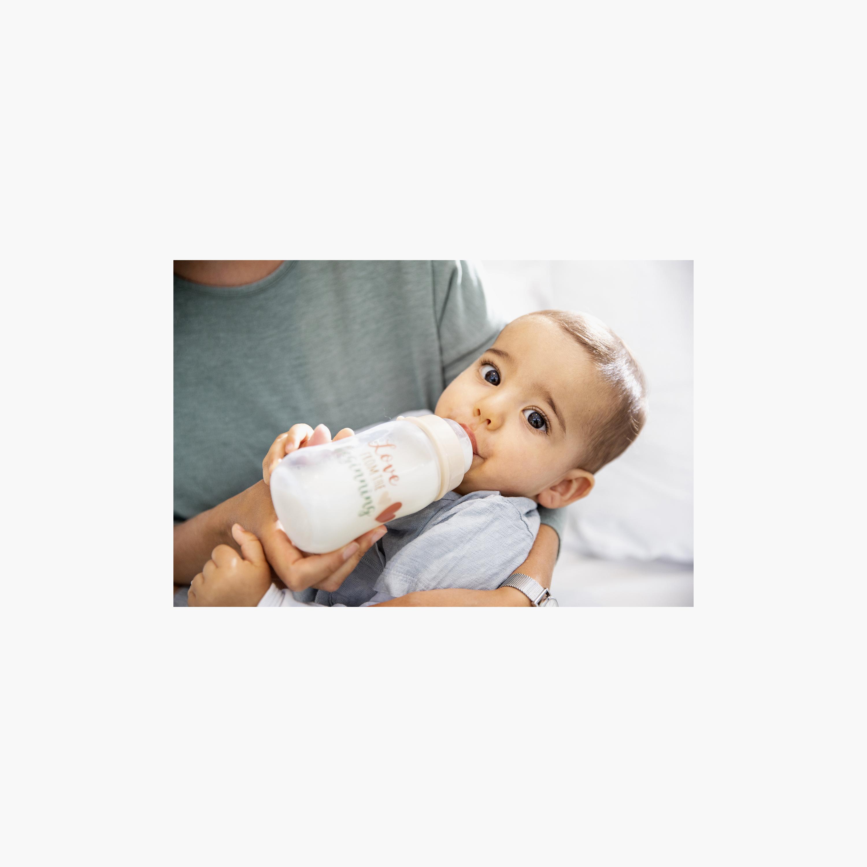 زجاجة حليب برقبة واسعة - تدفق متوسط - 260 مل - لوف أند بيتش من نيب-baby-feeding-feedingbottles-bottlesandteats-image-7