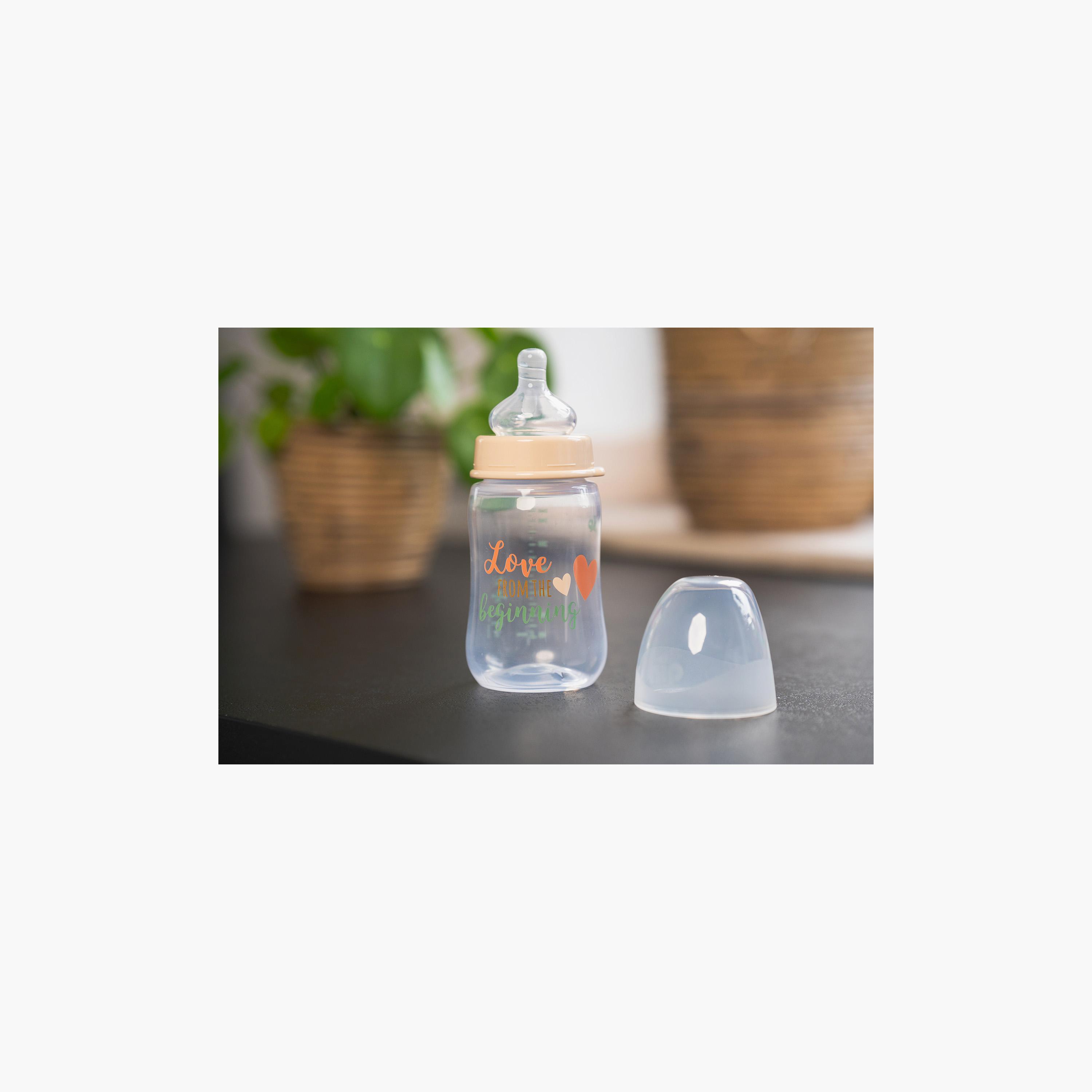 زجاجة حليب برقبة واسعة - تدفق متوسط - 260 مل - لوف أند بيتش من نيب-baby-feeding-feedingbottles-bottlesandteats-image-8