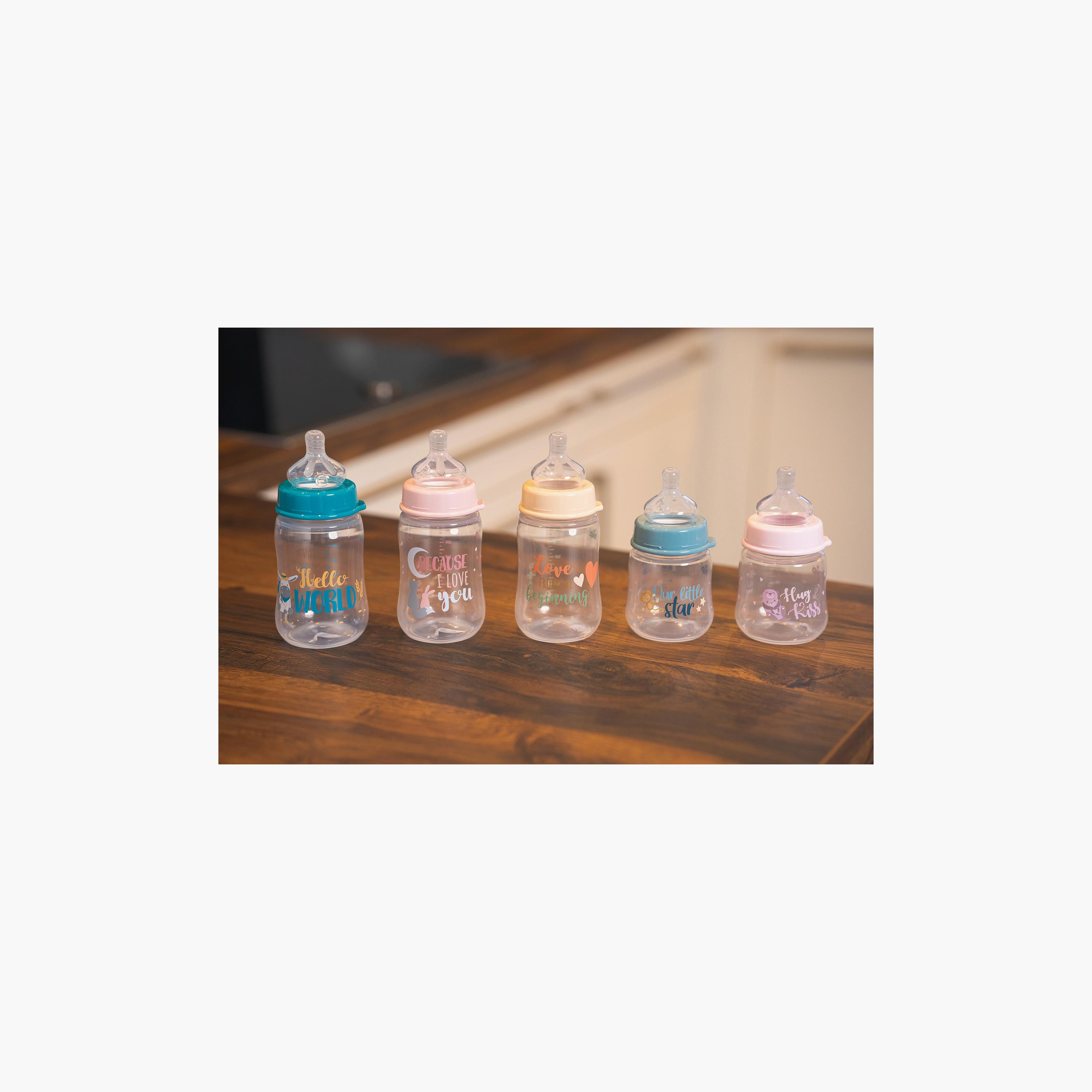 زجاجة حليب برقبة واسعة - تدفق متوسط - 260 مل - لوف أند بيتش من نيب-baby-feeding-feedingbottles-bottlesandteats-image-9
