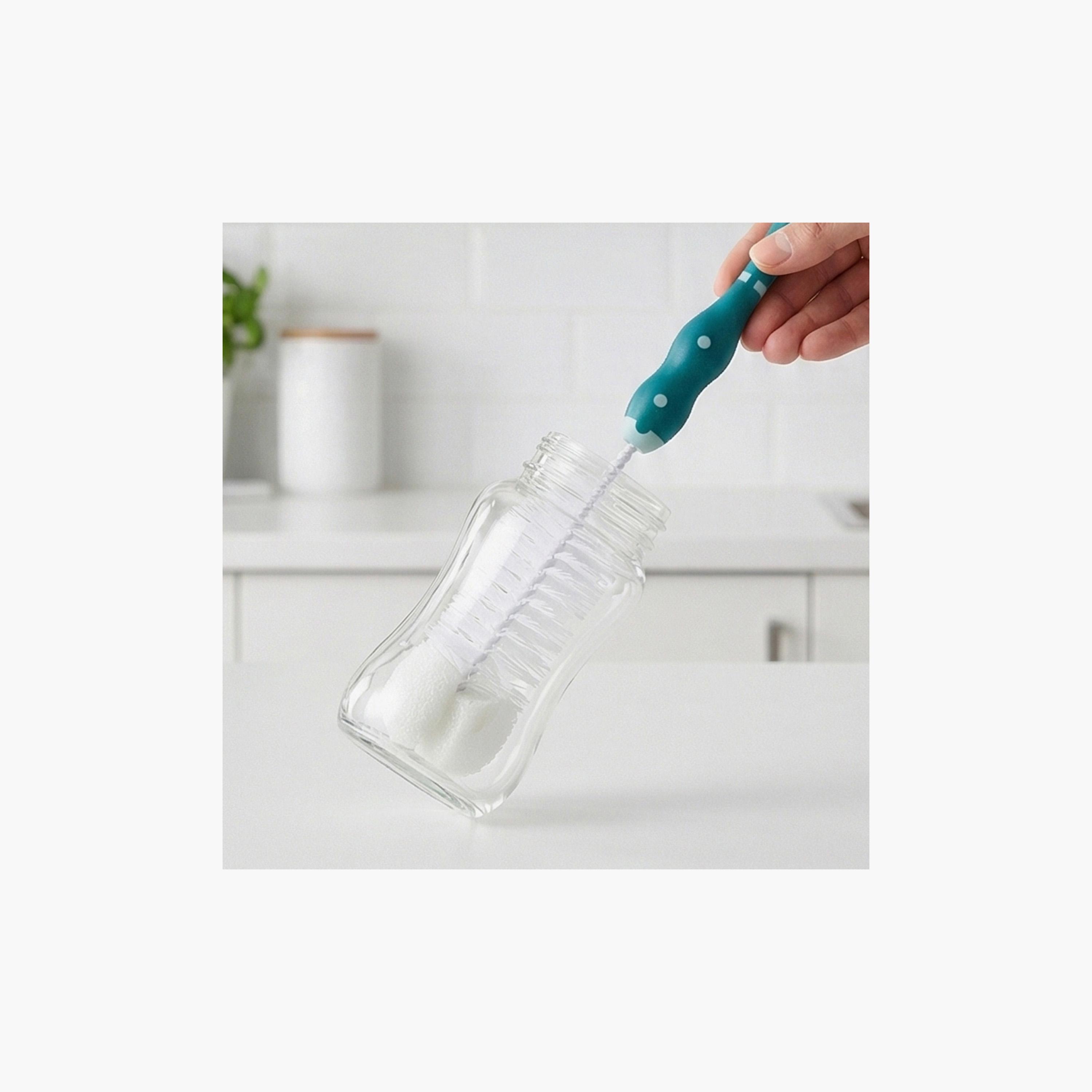 Nip BPA free Baby Bottle Brush- Green-baby-feeding-accessories-image-8