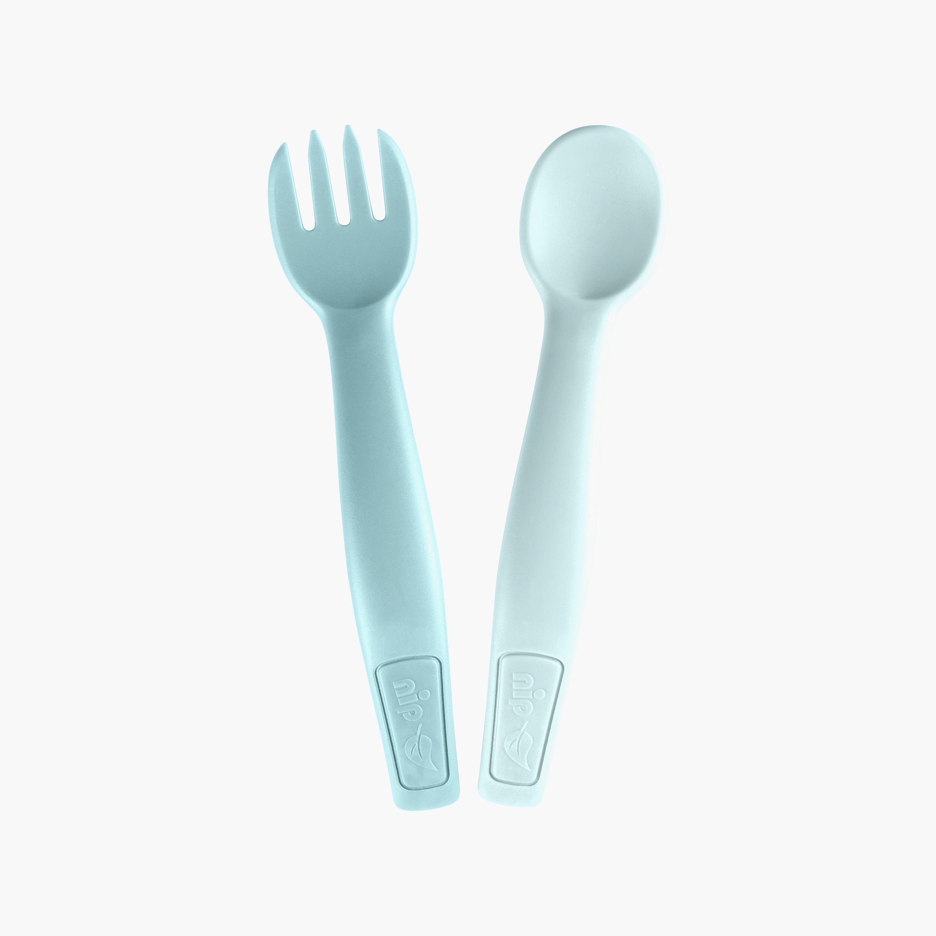 Nip Bio Based plastic Cutlery Spoon & Fork Set-baby-feeding-mealtimeessentials-image-3