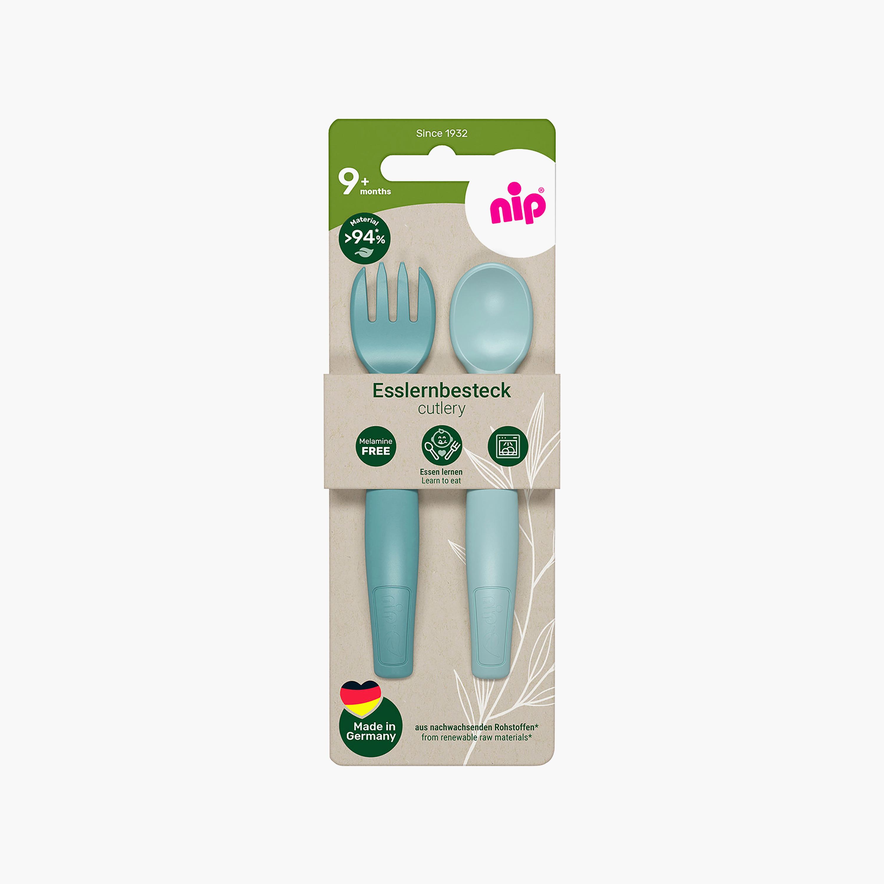 Nip Bio Based plastic Cutlery Spoon & Fork Set-baby-feeding-mealtimeessentials-image-4