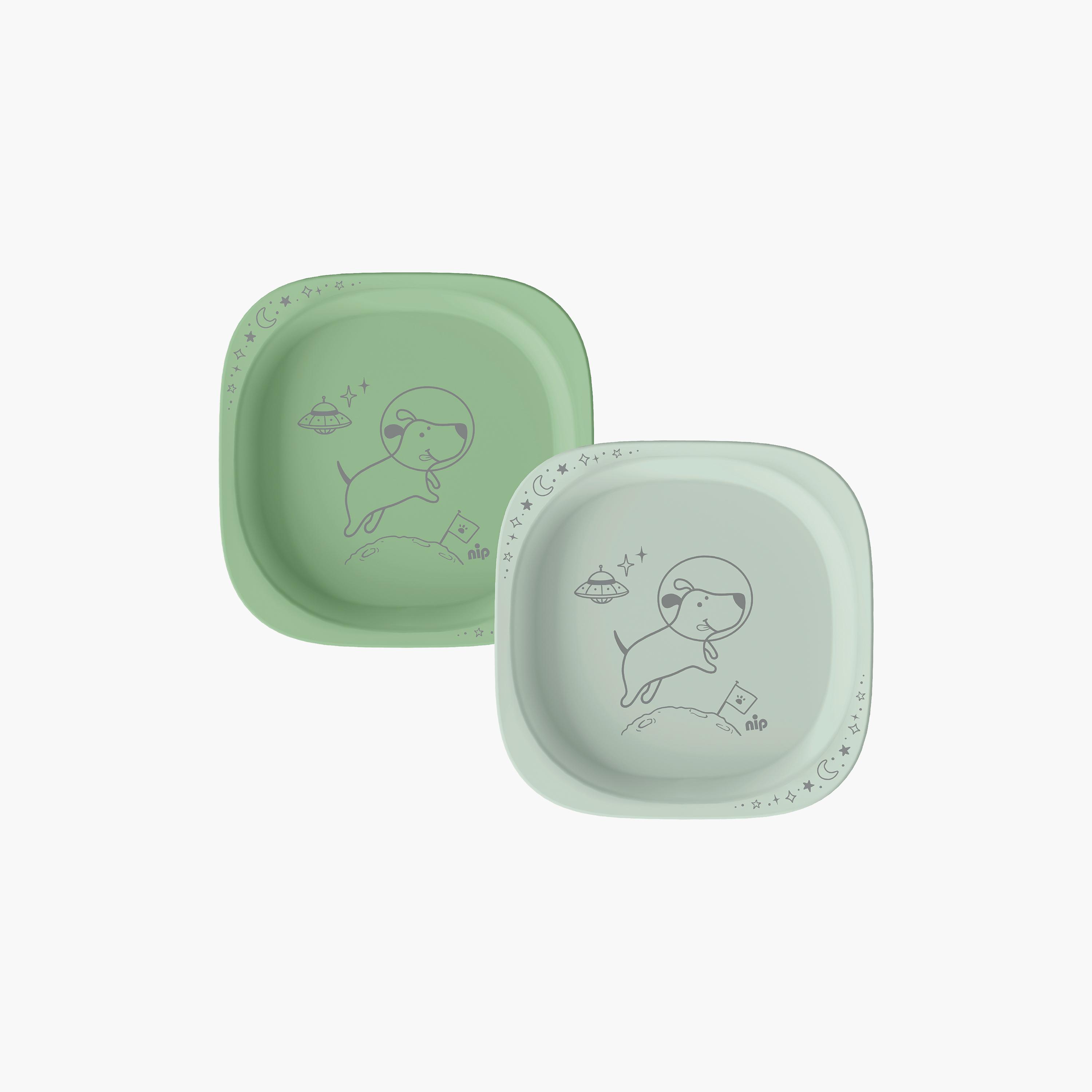 Nip 2-Piece Eco-Friendly Unbreakable Baby Plate-baby-feeding-mealtimeessentials-image-1