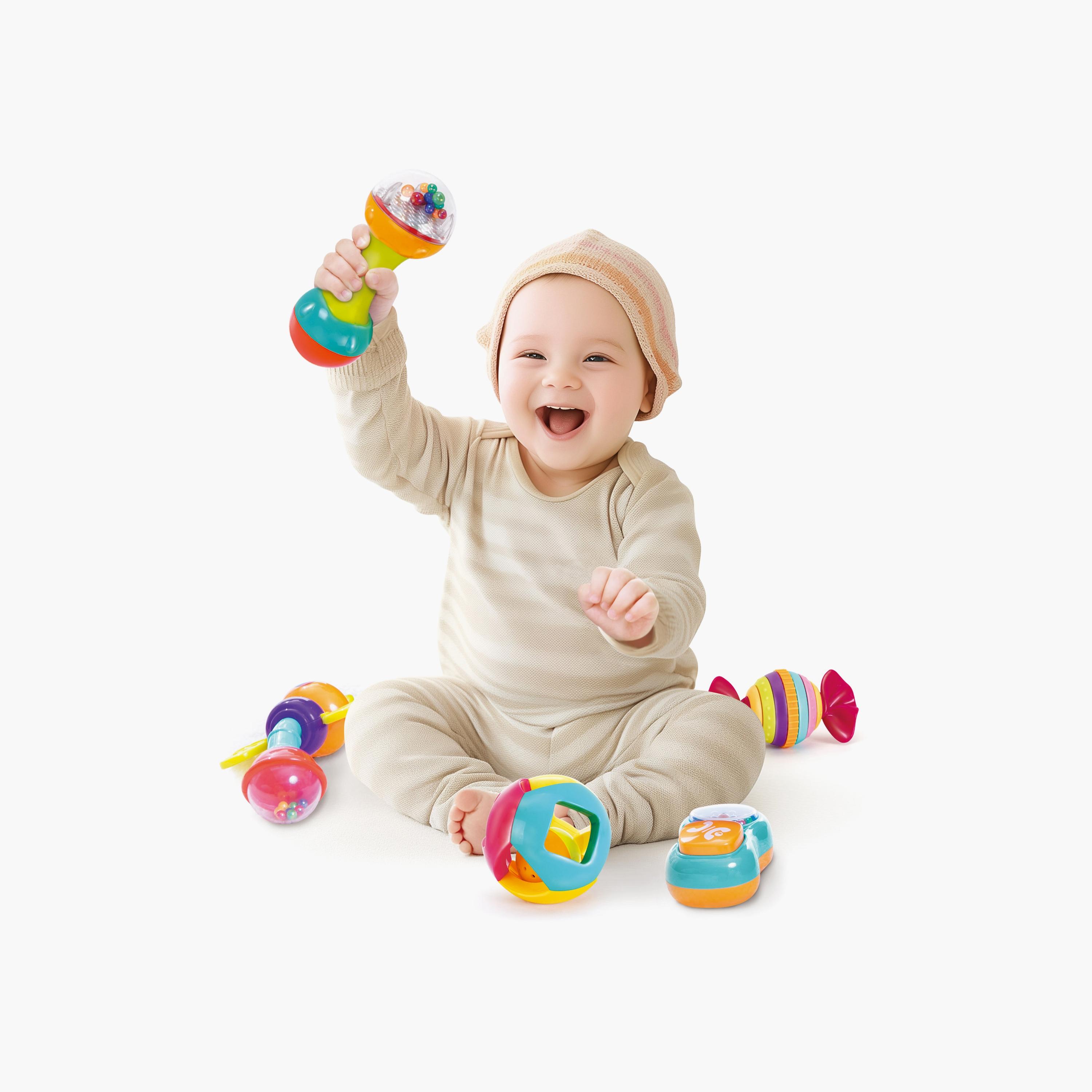 Hola Grab & Shake Rattle Easy to Grip - 3 Months+-toys-babyandtoddlertoys-rattlesandteethers-image-3