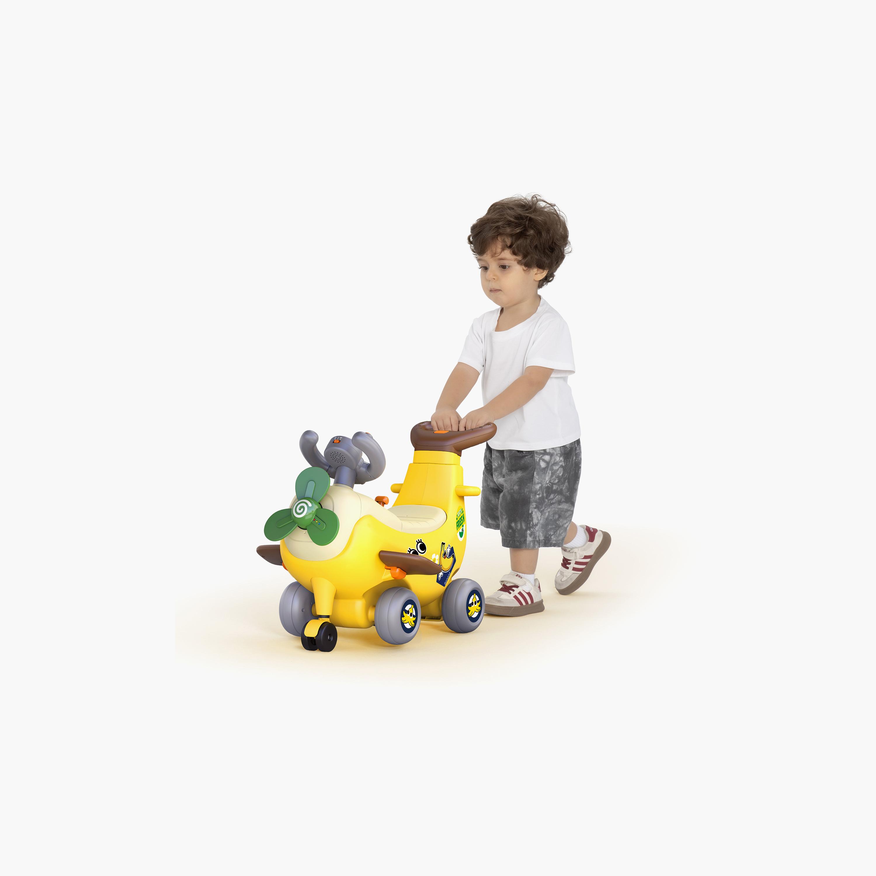 Hola 4-in-1 Ride-on & Push Around Banana Plane Walker-baby-infantactivity-walkers-image-4