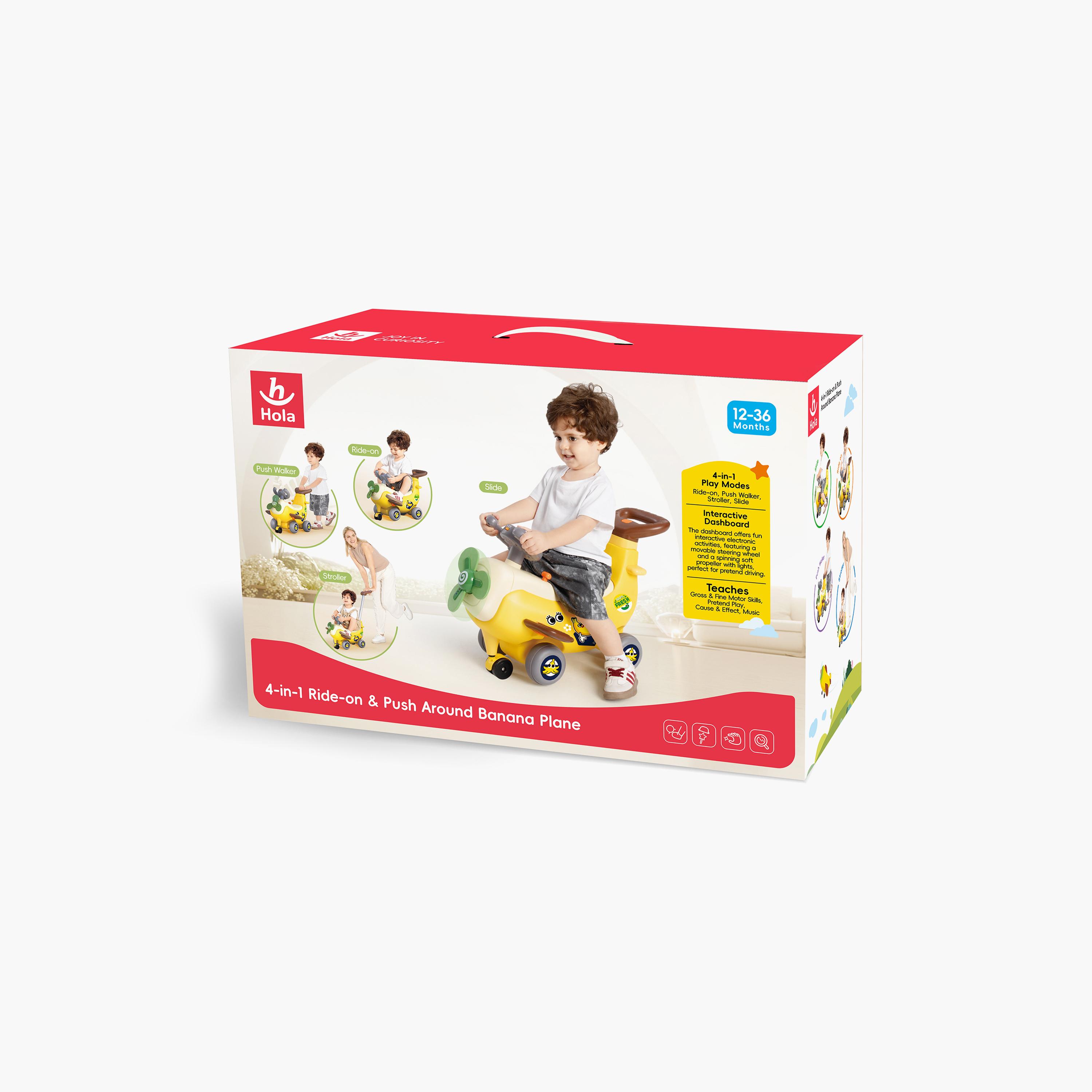 Hola 4-in-1 Ride-on & Push Around Banana Plane Walker-baby-infantactivity-walkers-image-7