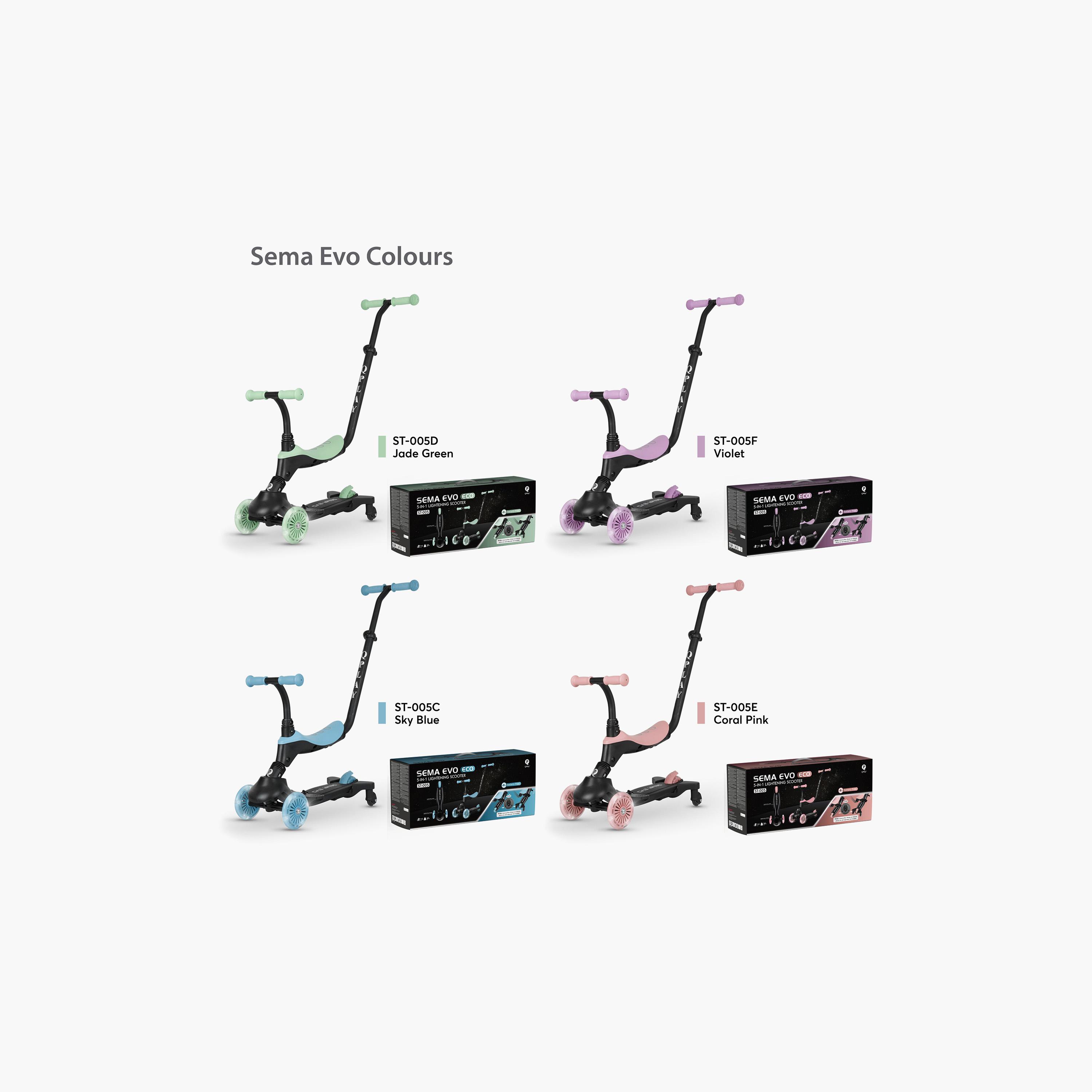 سكوتر سيما إيفو 5 في 1 المضيء من كيو بلاي-toys-outdoor-scooters-image-2