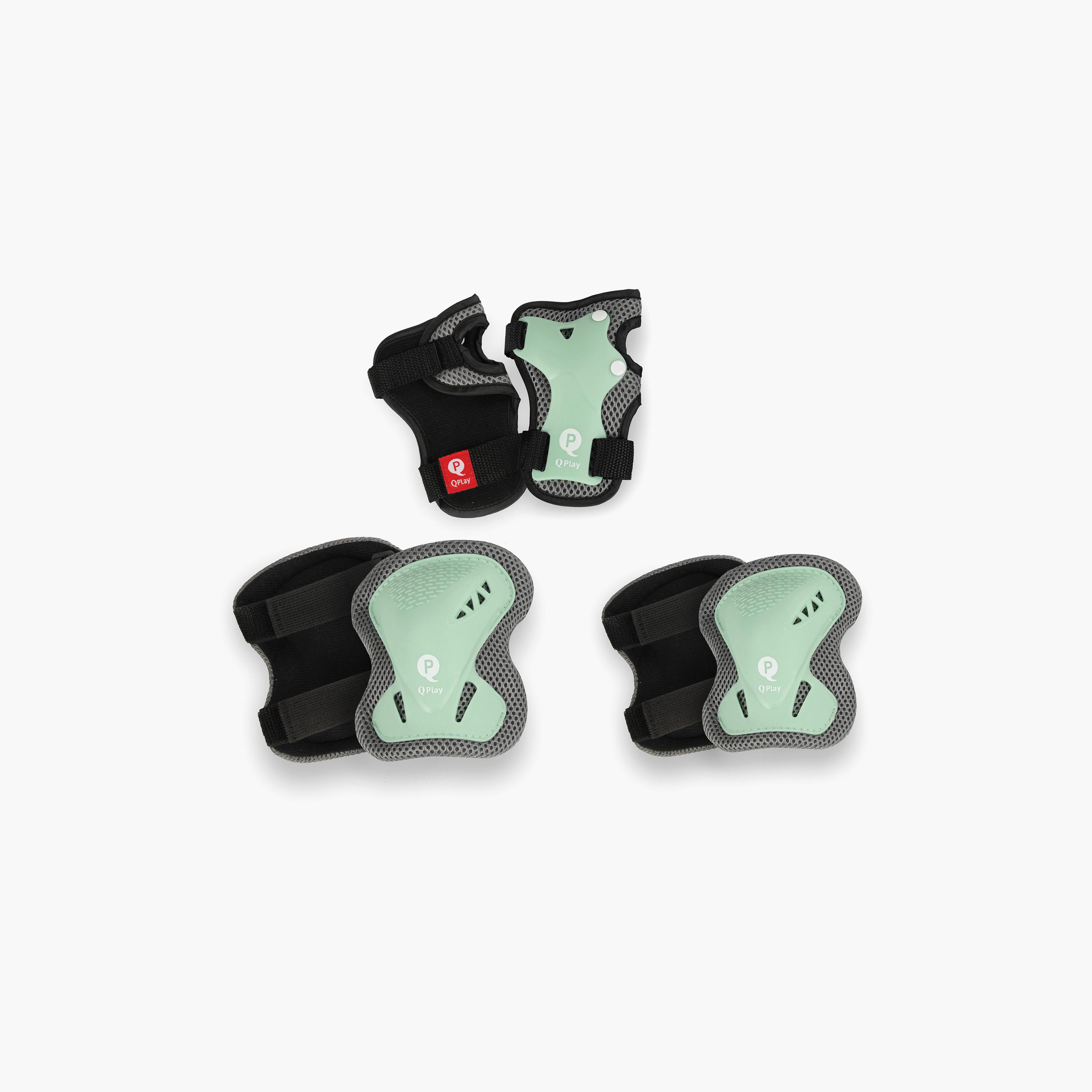 QPlay Kids Sports Safety Gear Set - Elbow, Knee & Wrist Guards-toys-outdoor-bikesandrideons-bikesafetyaccessories-image-1