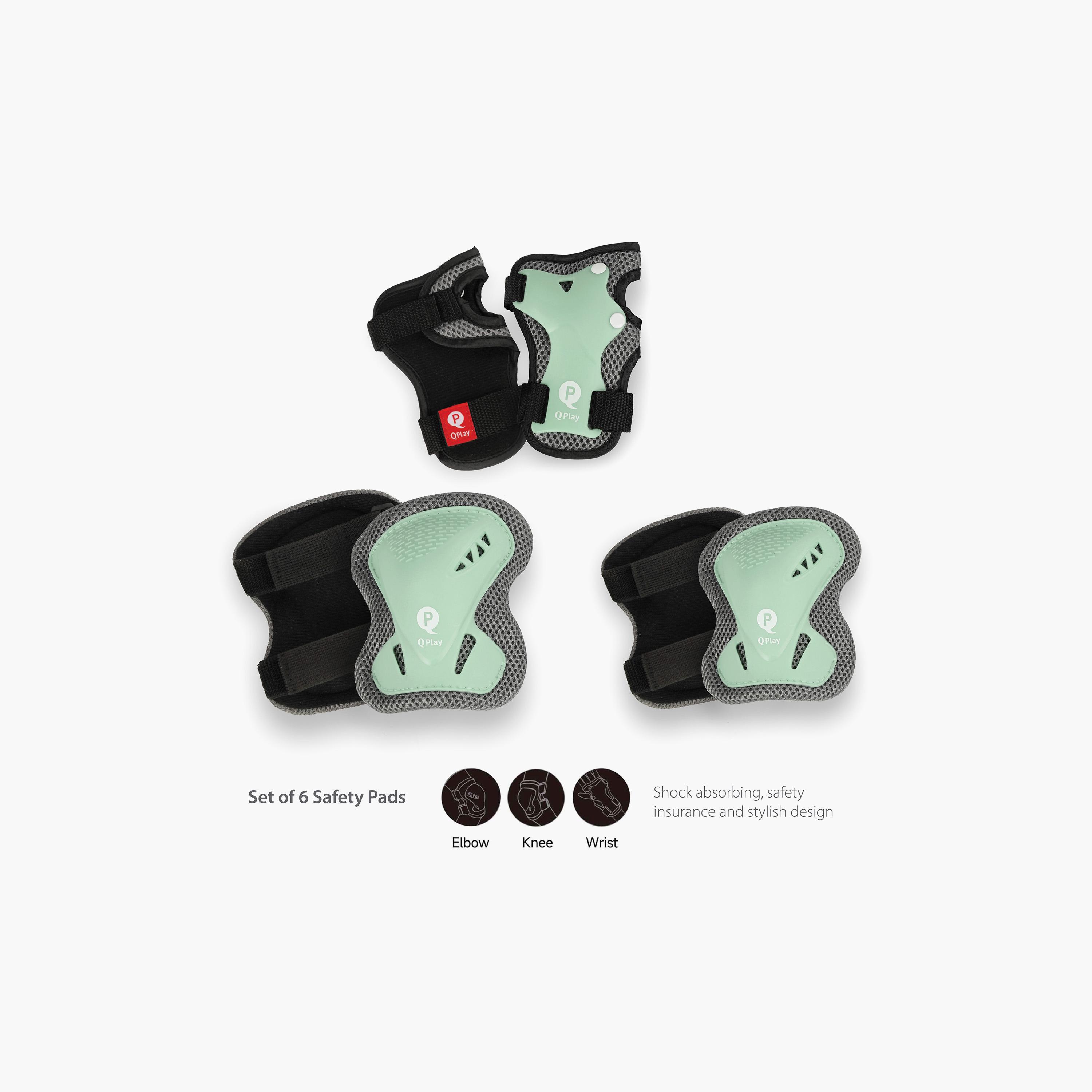 QPlay Kids Sports Safety Gear Set - Elbow, Knee & Wrist Guards-toys-outdoor-bikesandrideons-bikesafetyaccessories-image-5