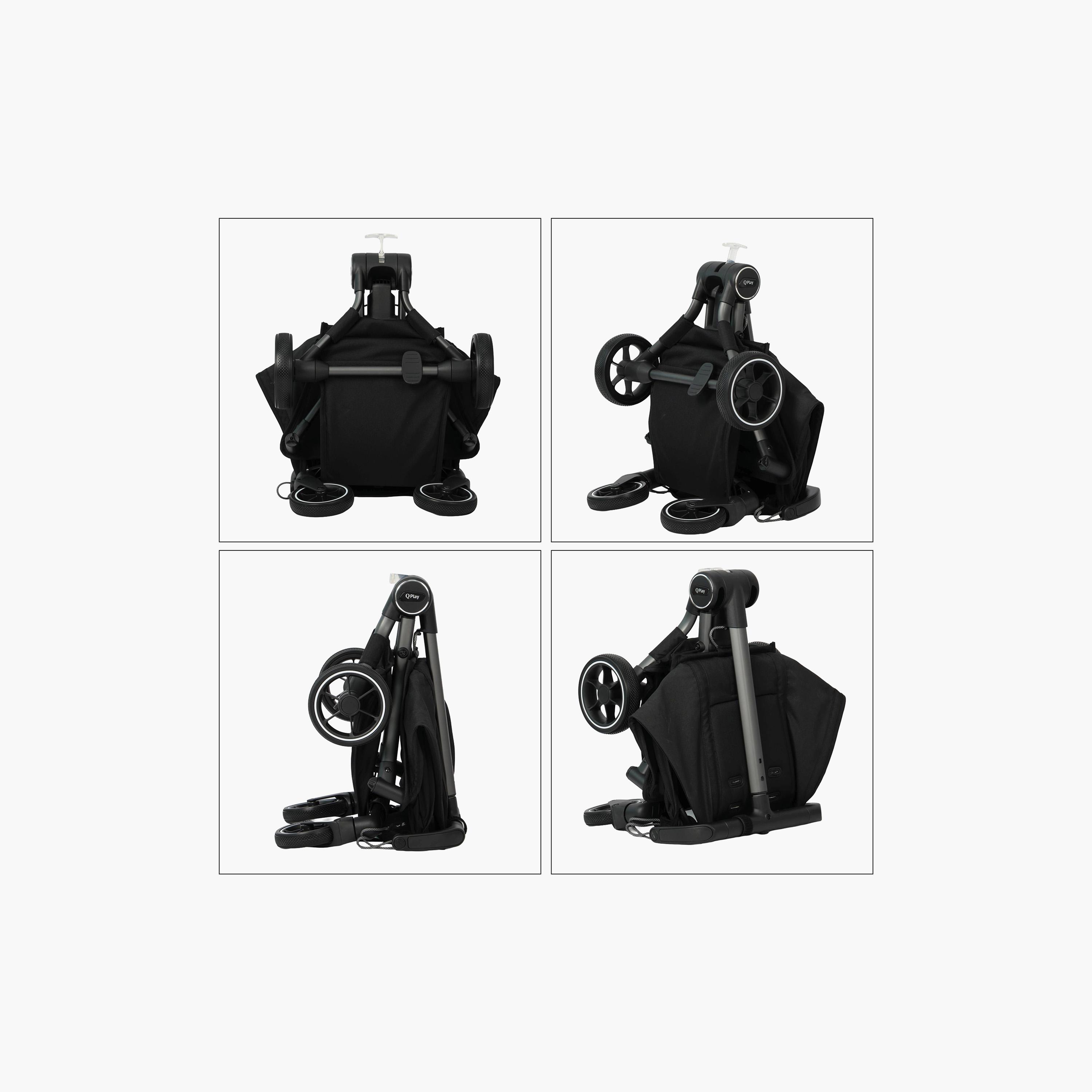QPlay Airo Stroller with Storage Backpack & Compact Carry Pouch-baby-gear-strollersandprams-strollers-image-4