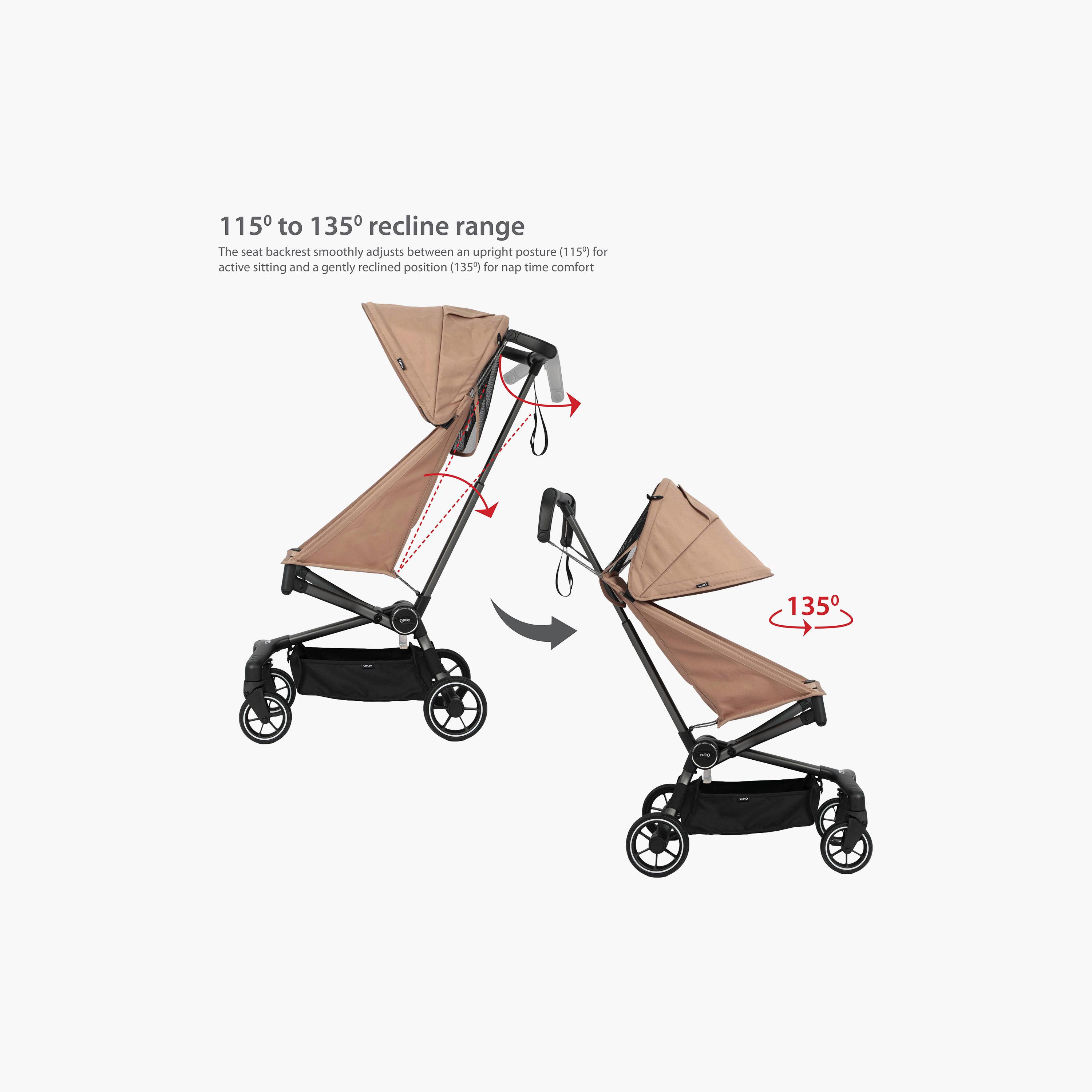QPlay Airo Stroller with Storage Backpack & Compact Carry Pouch-baby-gear-strollersandprams-strollers-image-12