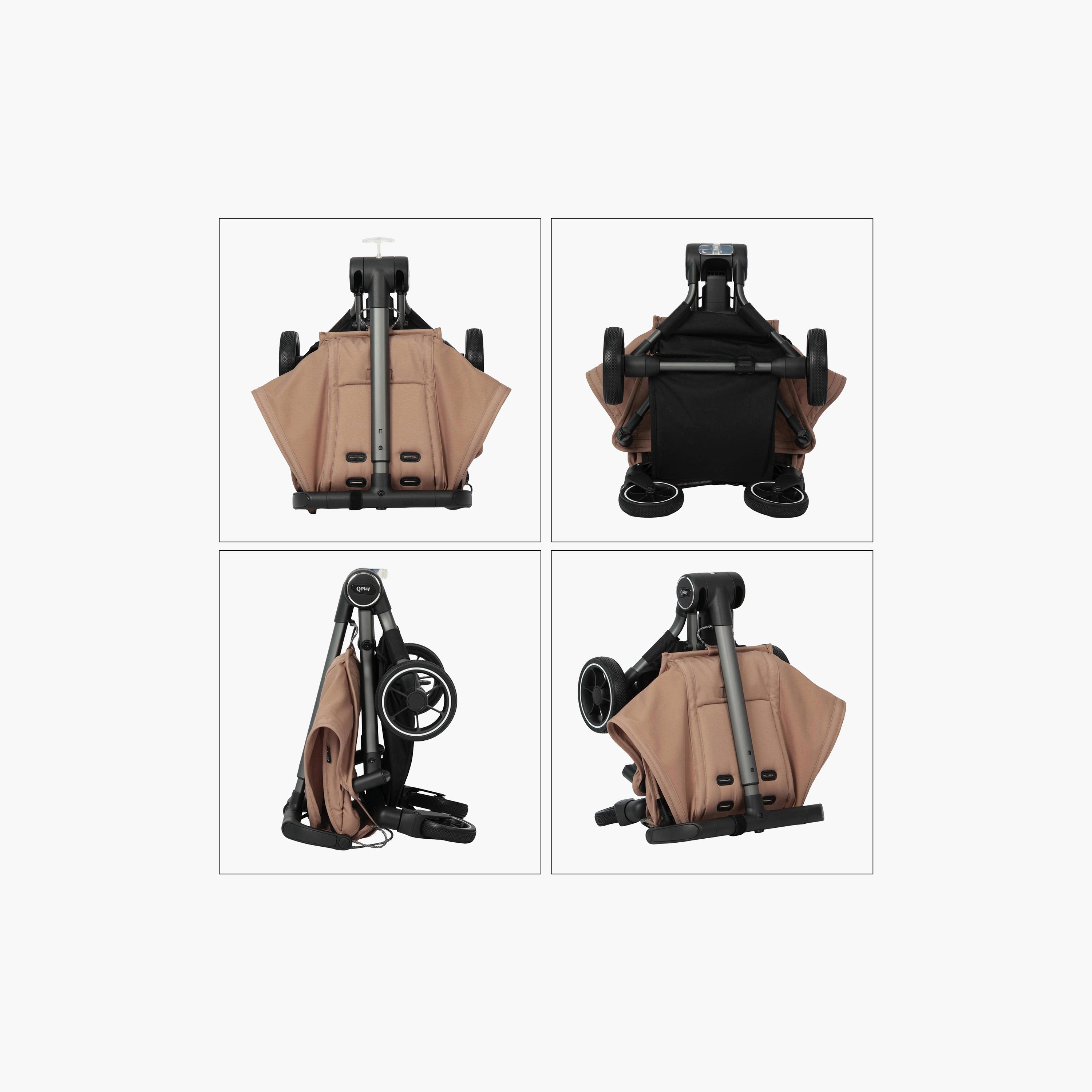 QPlay Airo Stroller with Storage Backpack & Compact Carry Pouch-baby-gear-strollersandprams-strollers-image-4