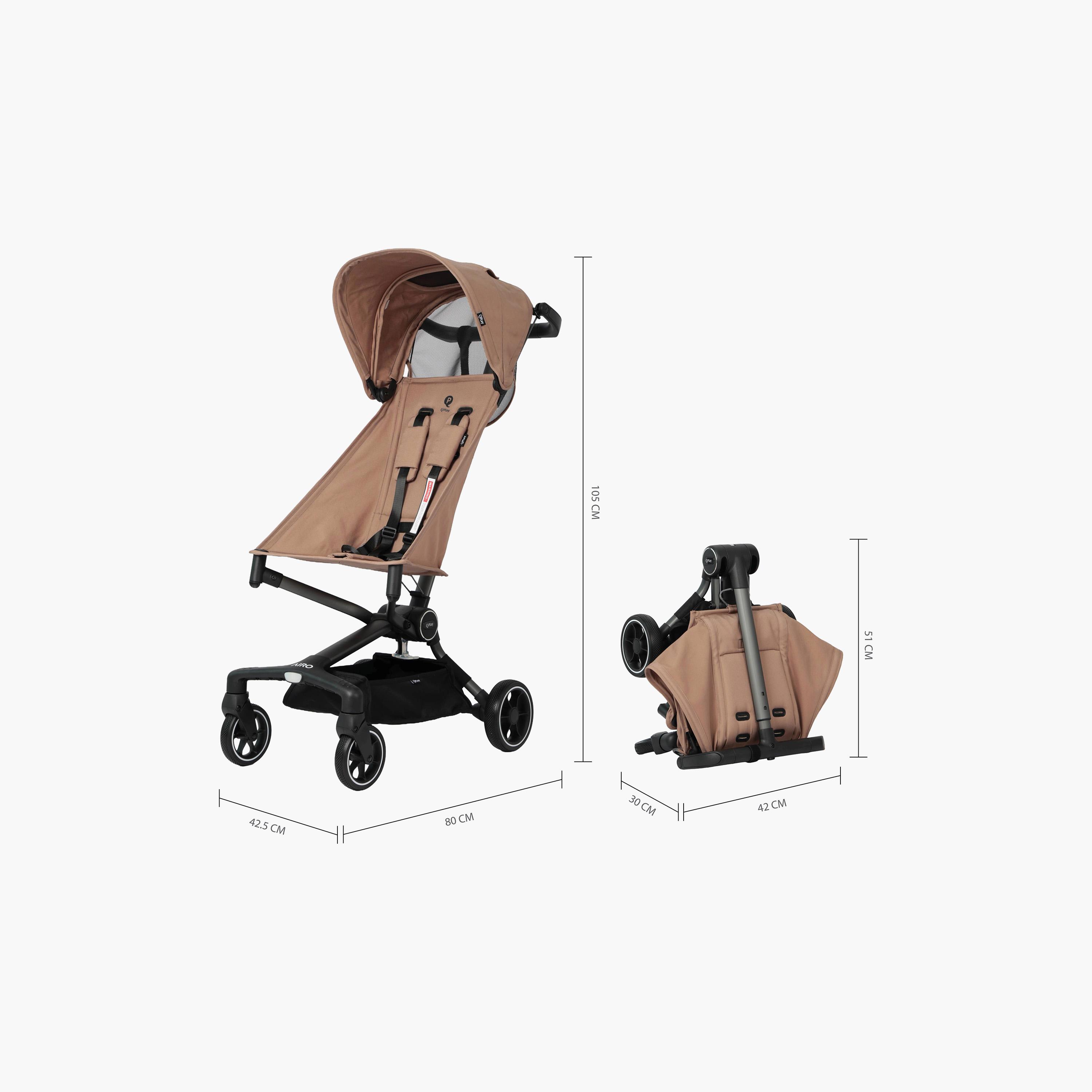 QPlay Airo Stroller with Storage Backpack & Compact Carry Pouch-baby-gear-strollersandprams-strollers-image-5