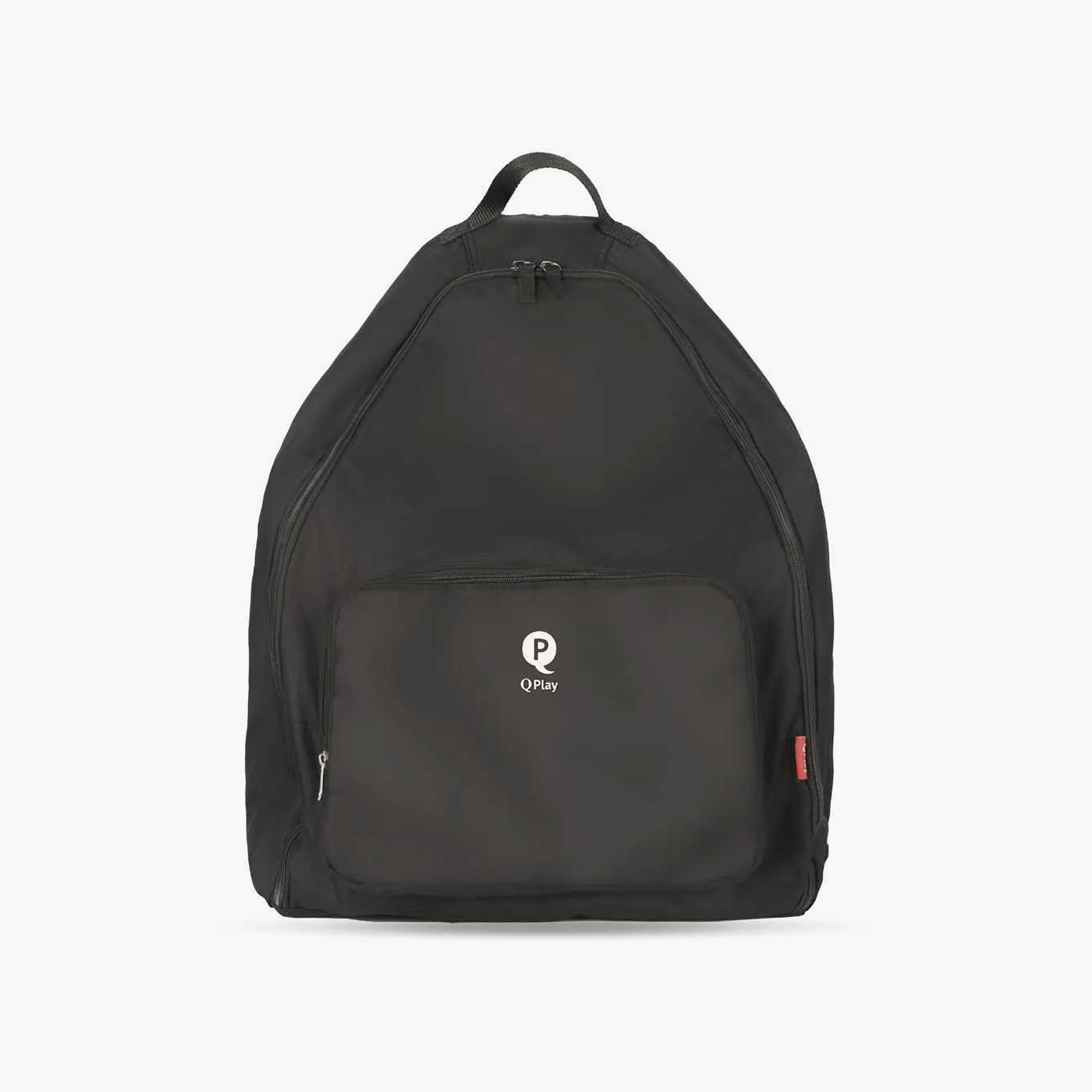 QPlay Airo Stroller Storage Backpack & Compact Carry Pouch - Black-baby-gear-strollersandprams-accessories-image-1