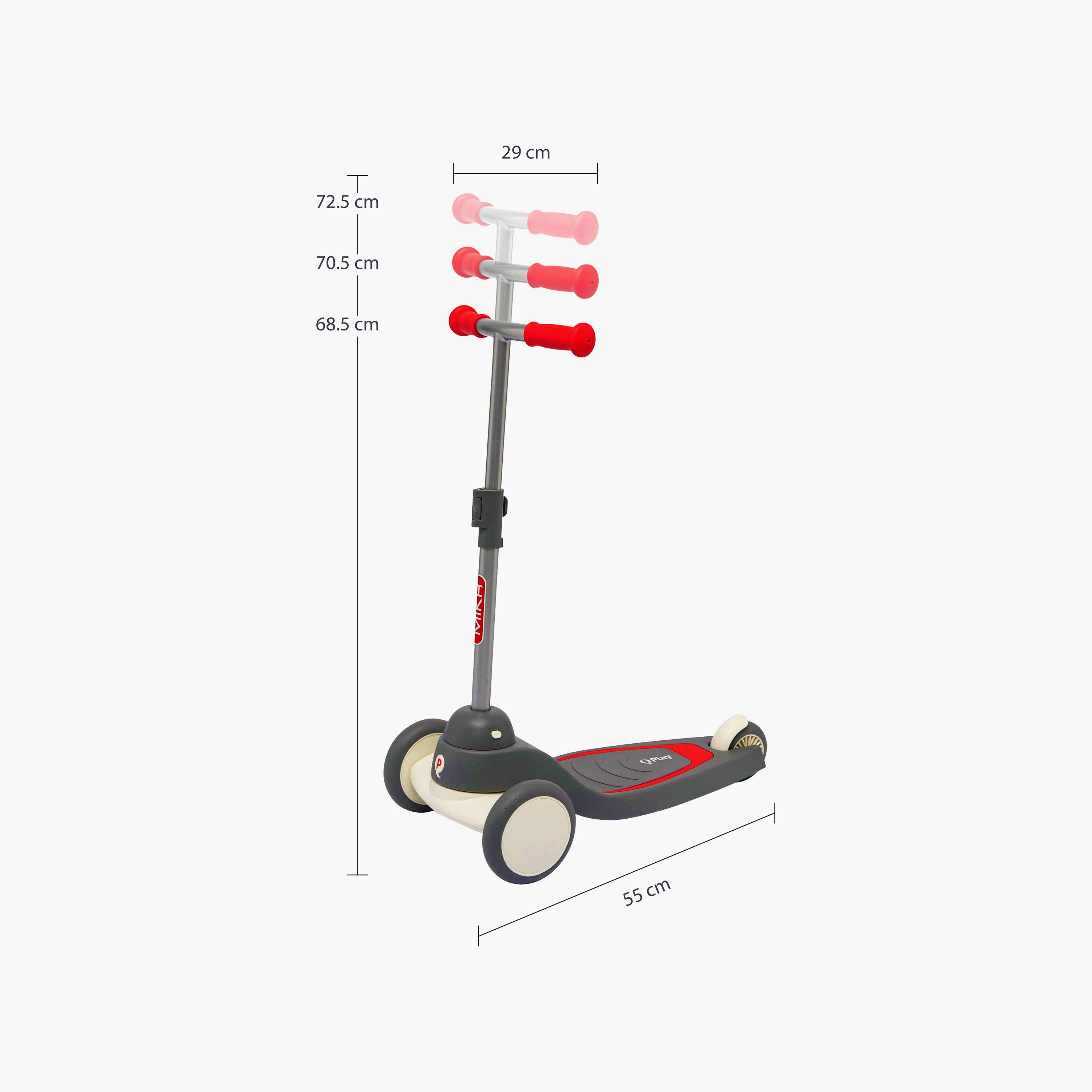 سكوتر ميكا LED للأطفال مع 3 أوضاع إضاءة لعمر سنتين فما فوق من كيو بلاي-toys-outdoor-scooters-image-16