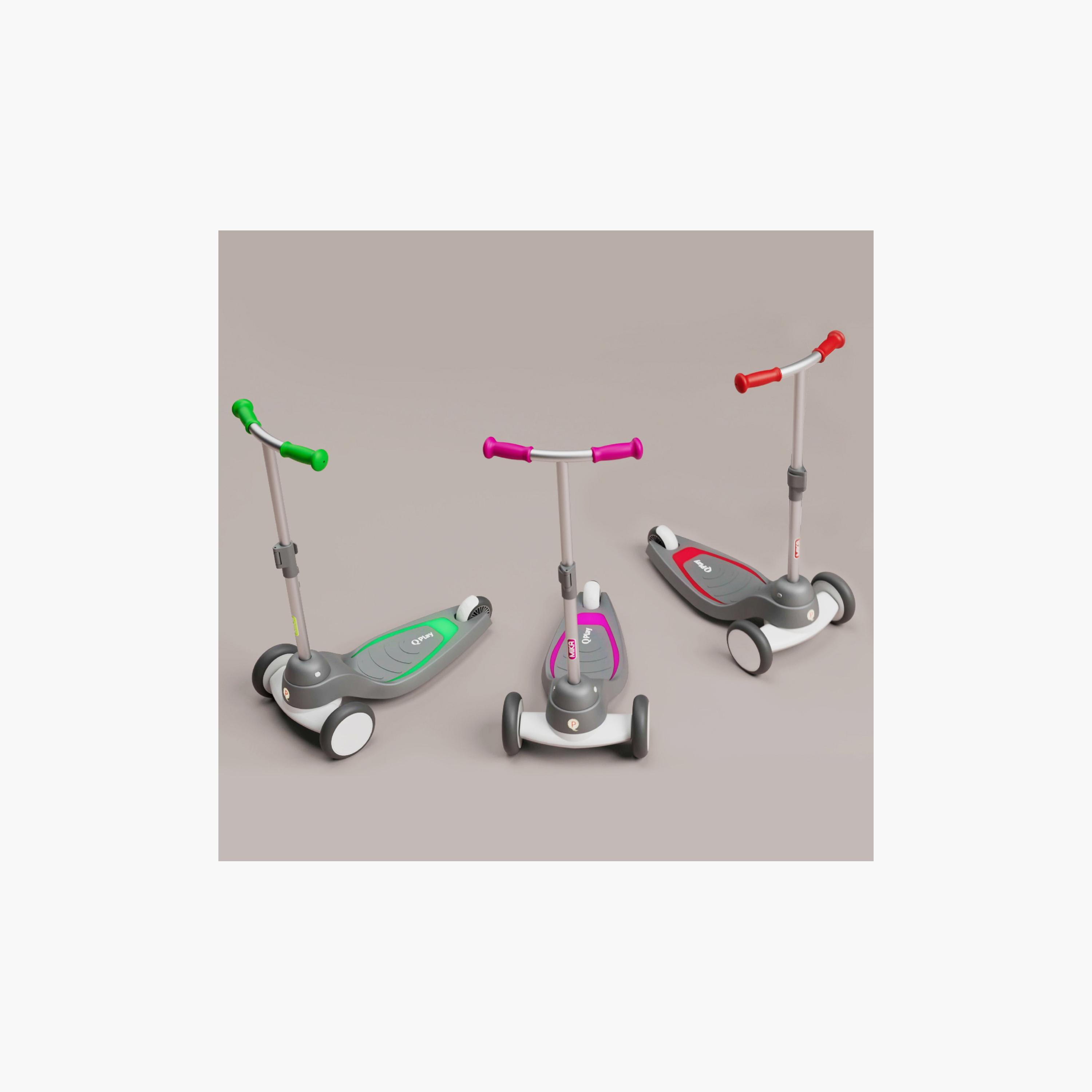 سكوتر ميكا LED للأطفال مع 3 أوضاع إضاءة لعمر سنتين فما فوق من كيو بلاي-toys-outdoor-scooters-image-6