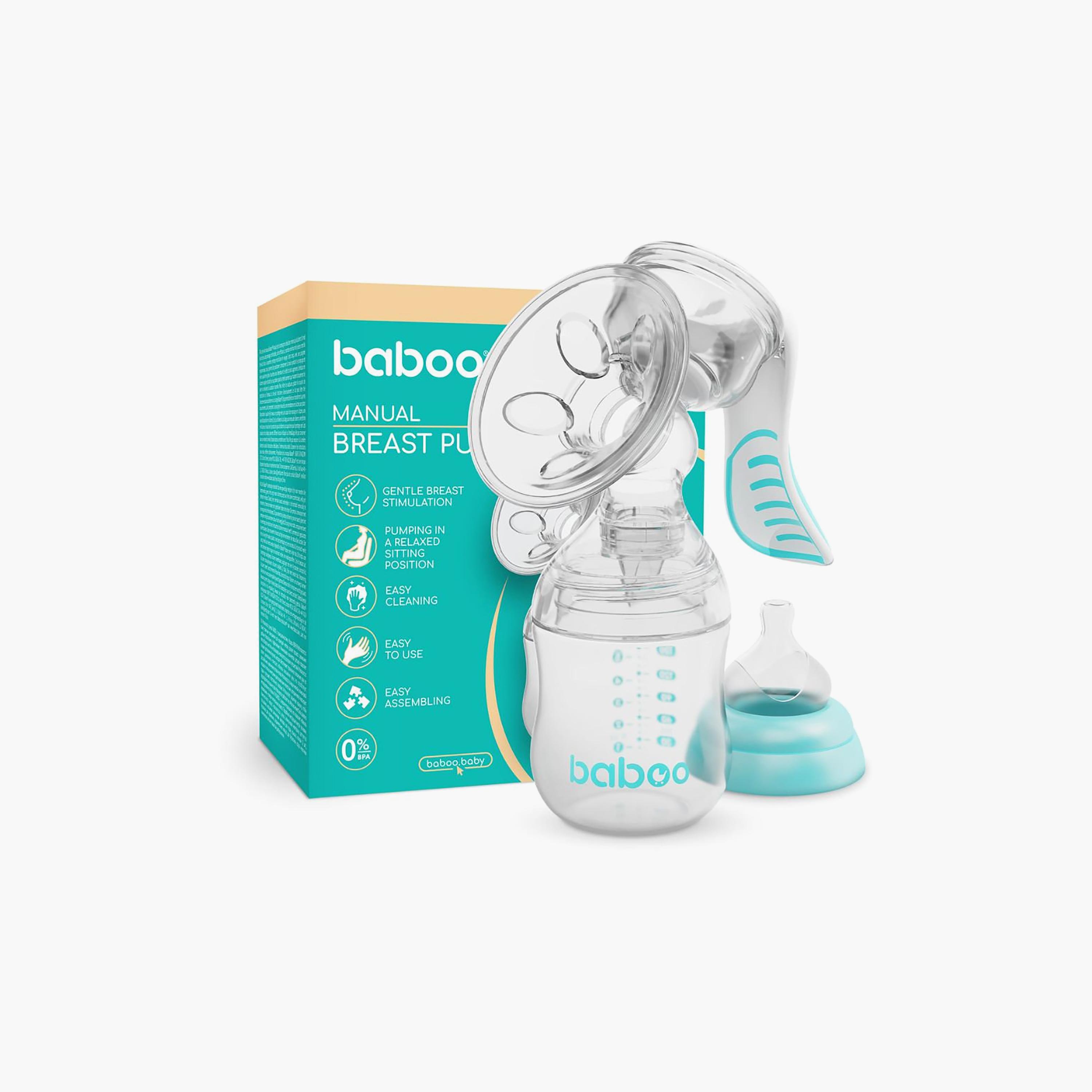 Baboo Manual Breast Pump with 4-Level Suction & Bottle Feeding Set - 130 ml-baby-feeding-breastfeedingandcare-image-3