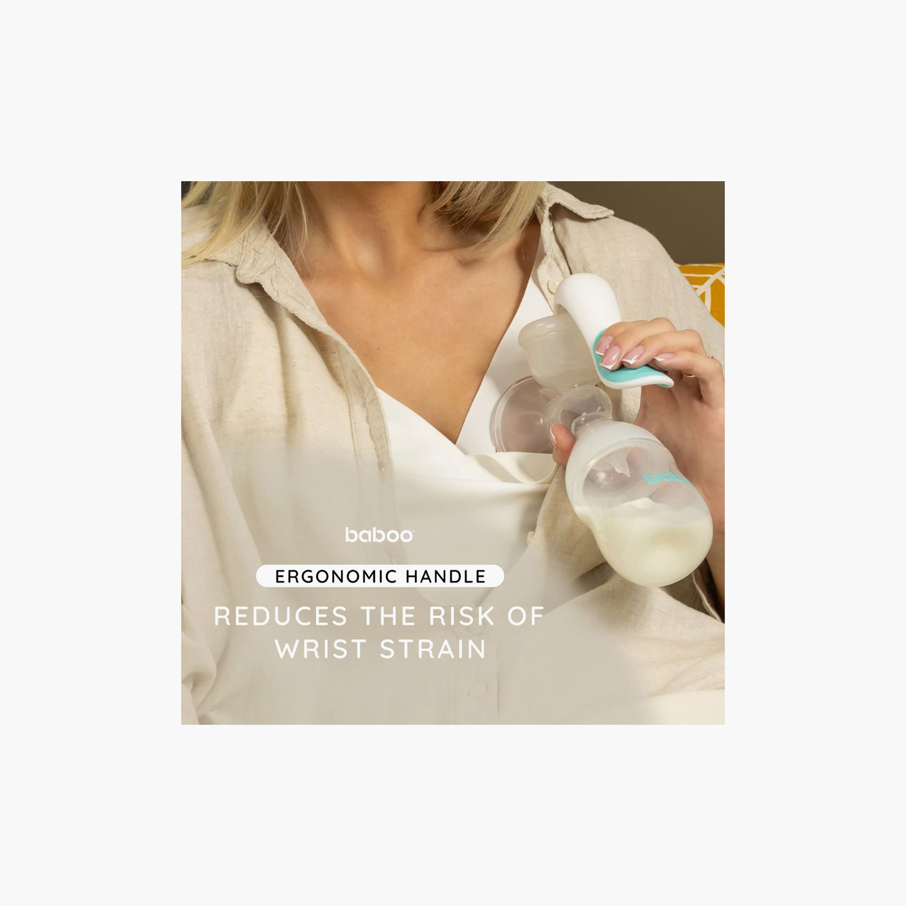Baboo Manual Breast Pump with 4-Level Suction & Bottle Feeding Set - 130 ml-baby-feeding-breastfeedingandcare-image-5