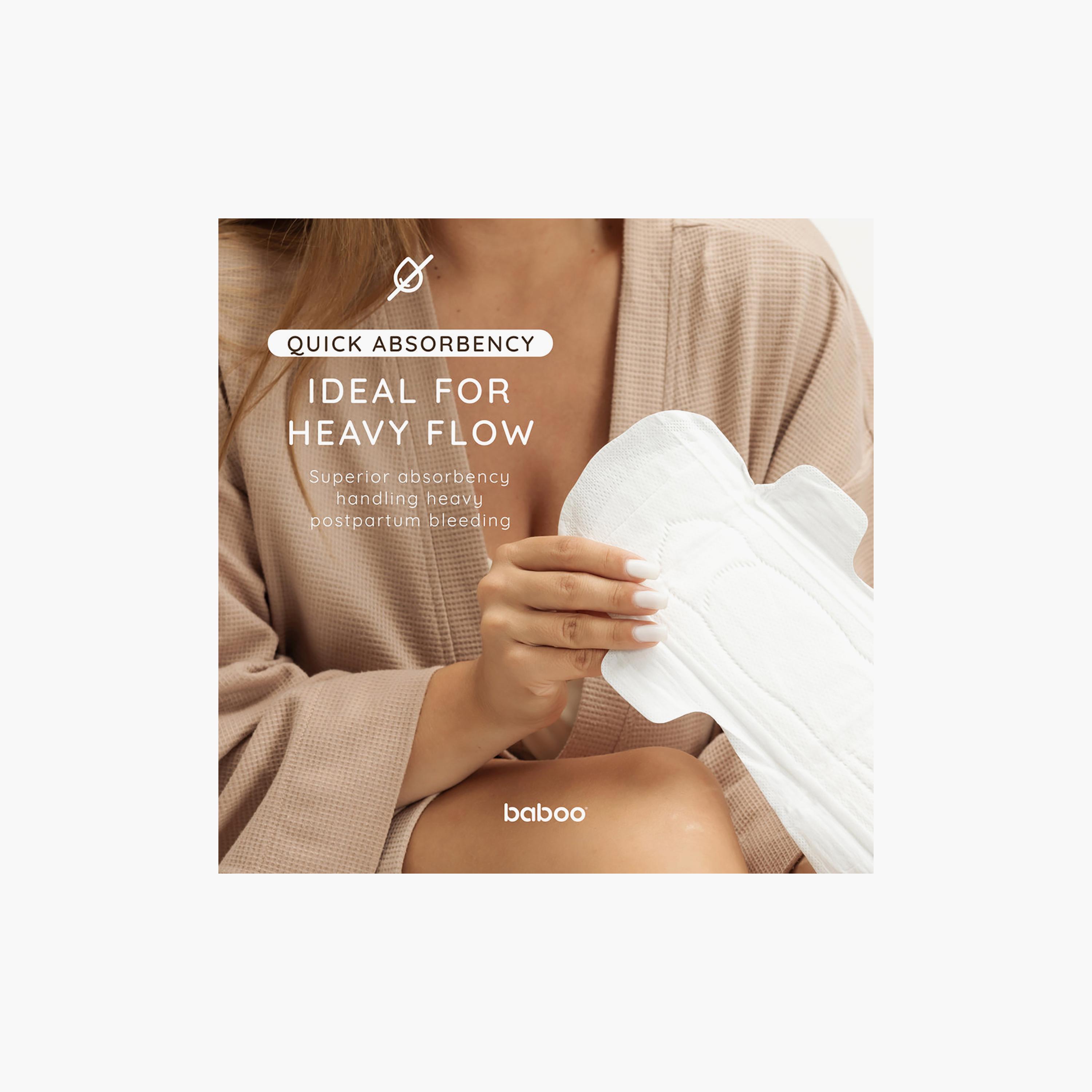 Baboo 10-Piece Postpartum Disposable Maternity Pads - M-women-clothing-maternity-lingerie-panties-image-4