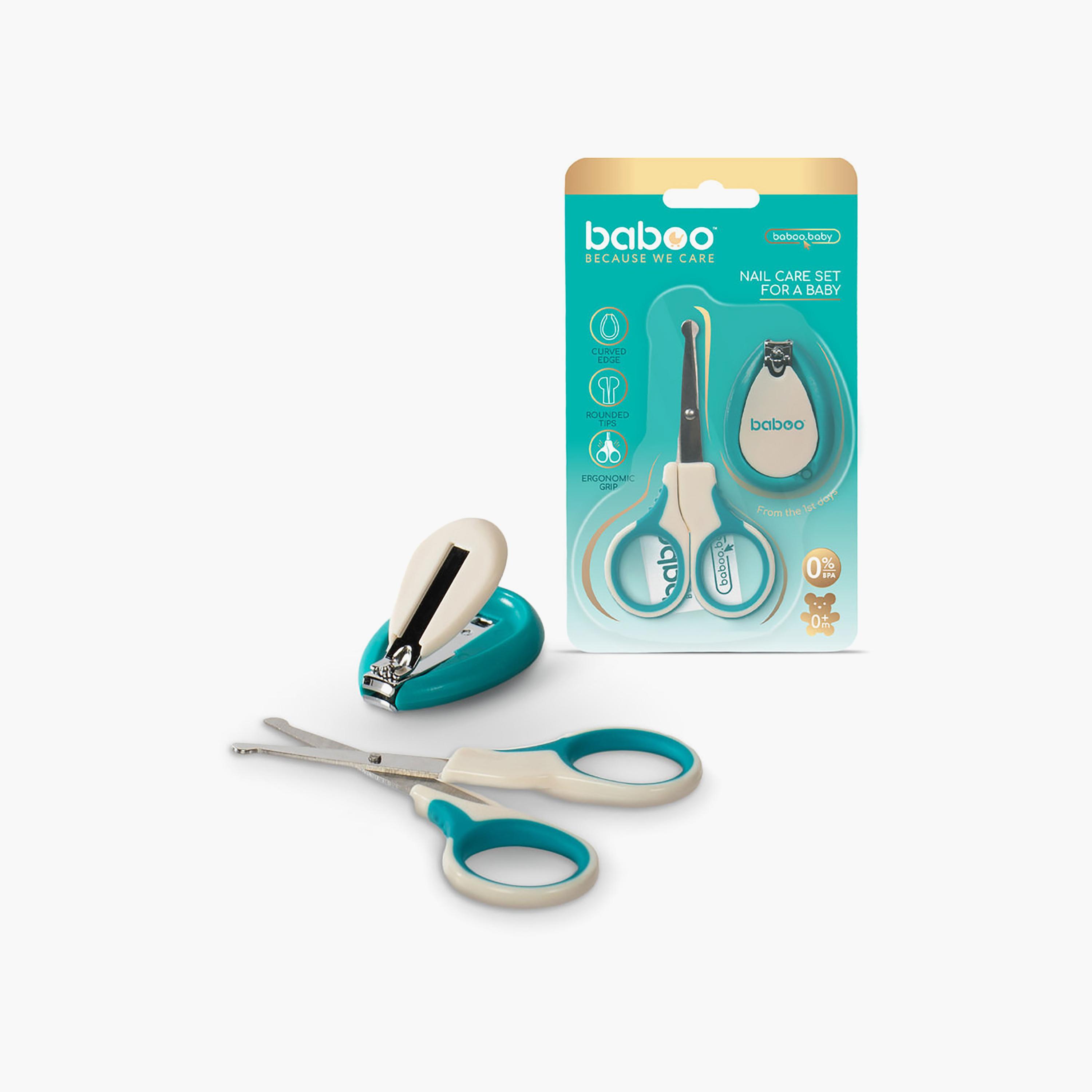 Baboo Scissors & Nails Clipper Manicure Set - 0 months+-baby-bathandcare-hairbodyskincare-image-3