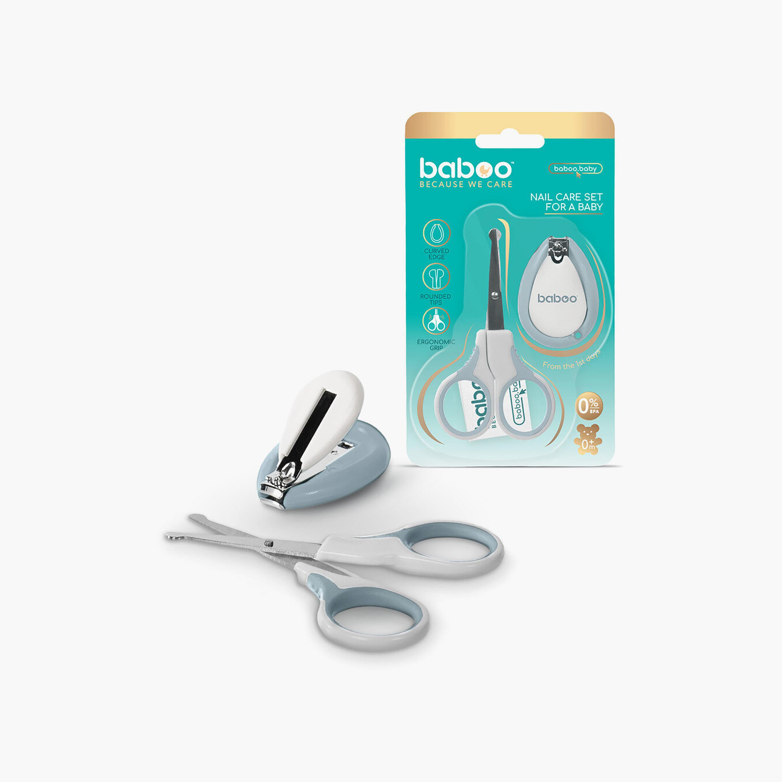 Baboo Scissors & Nails Clipper Manicure Set - 0 months+-baby-bathandcare-hairbodyskincare-image-3