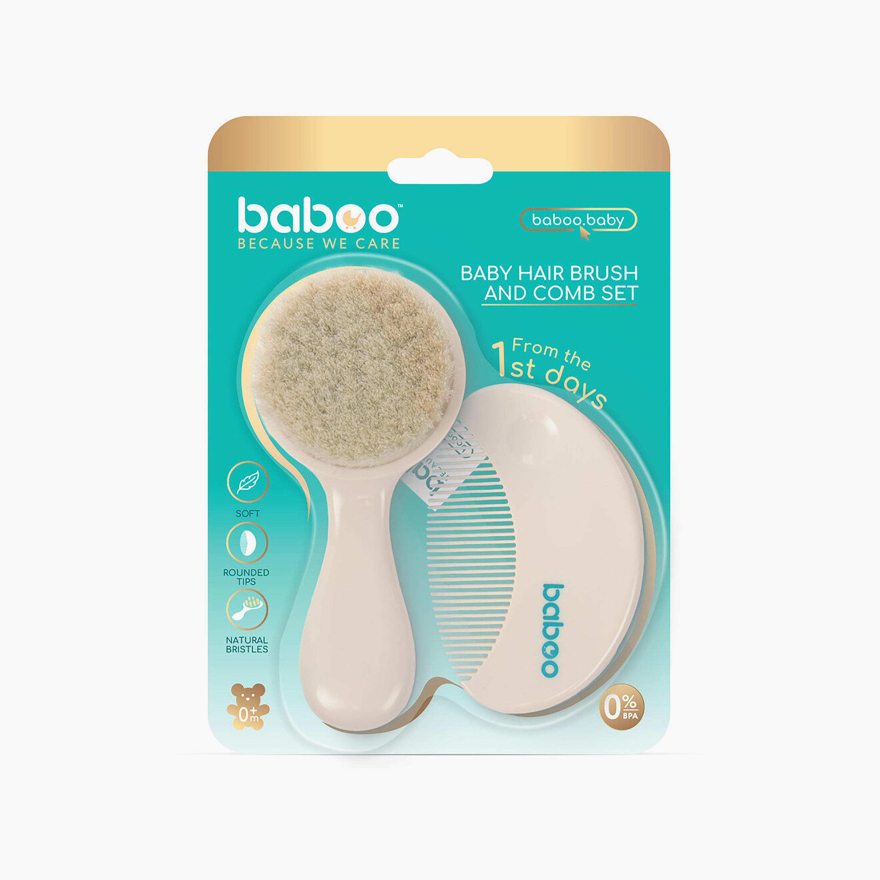 Baboo Brush & Comb Set - Cream-baby-bathandcare-hairbodyskincare-image-3