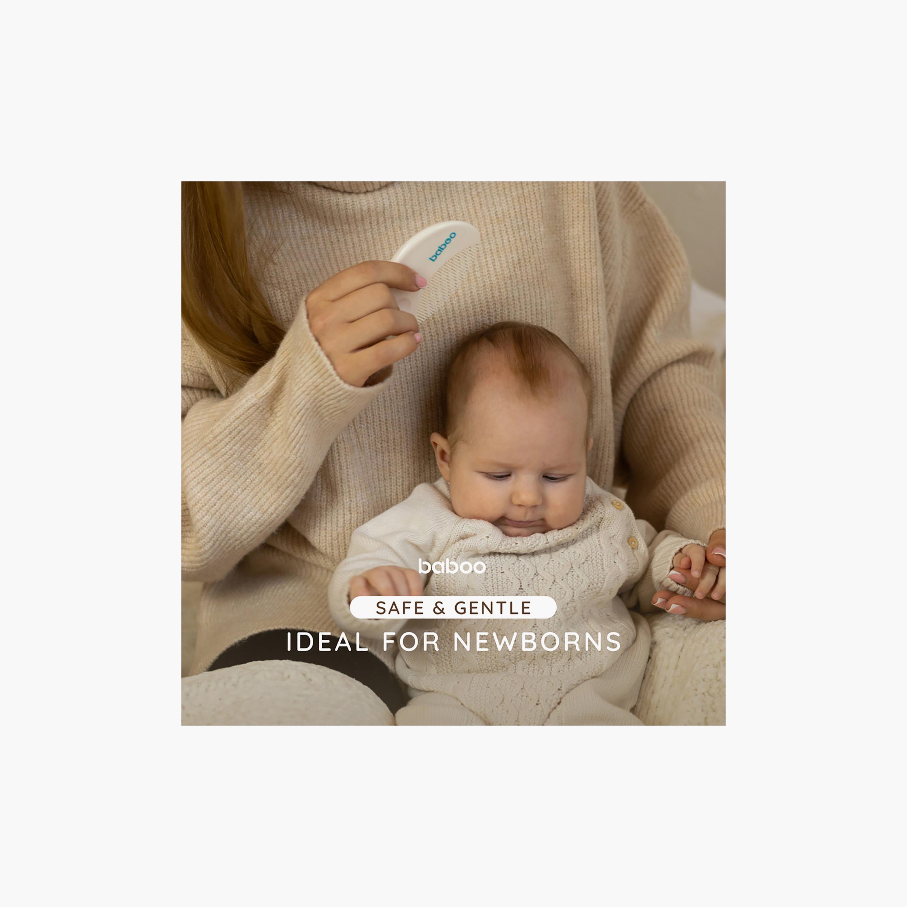 Baboo Brush & Comb Set - Cream-baby-bathandcare-hairbodyskincare-image-5