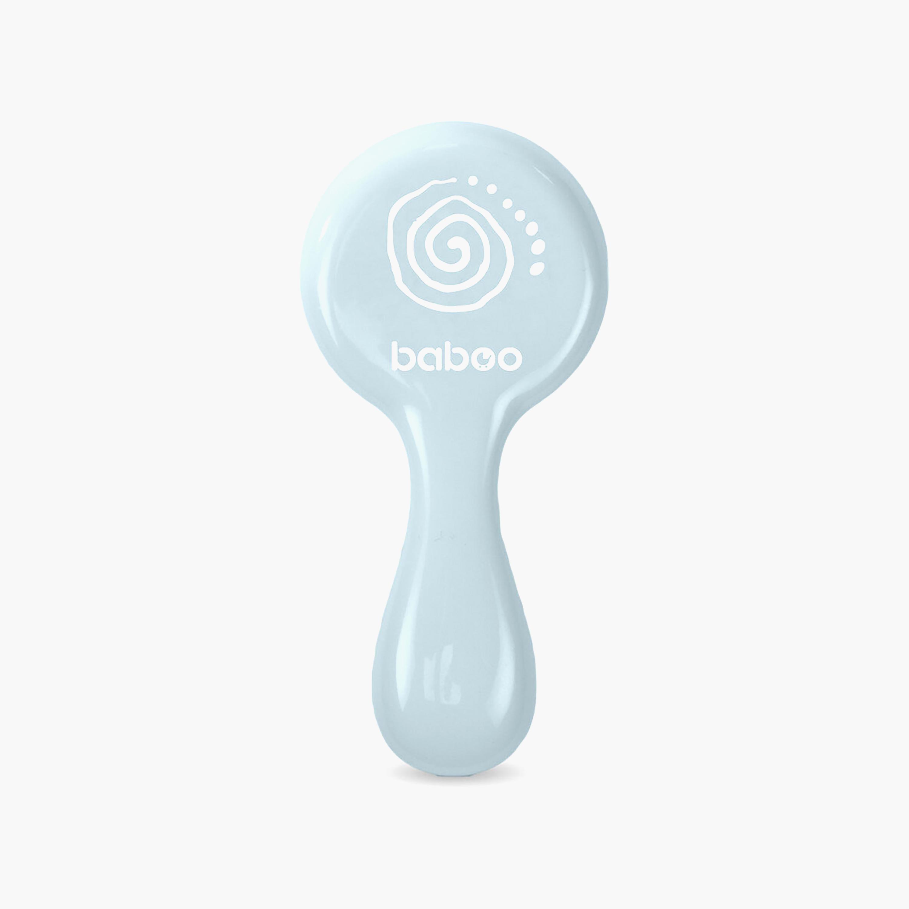 طقم فرشاة ومشط - كريمي من بابو-baby-bathandcare-hairbodyskincare-image-2