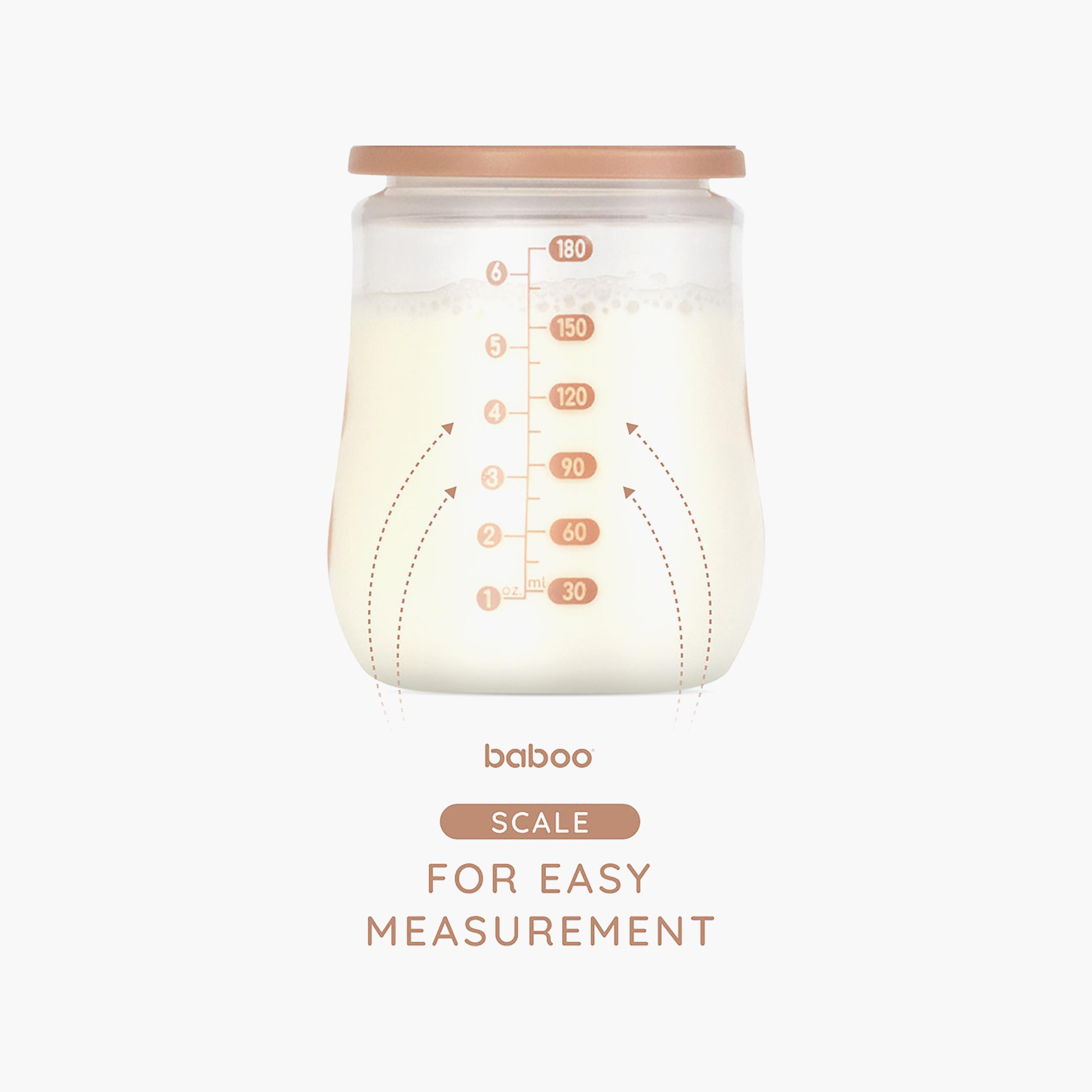 Baboo Anti-Colic Wide Neck Feeding Bottle - 180 ml - Au Naturale - 0 Months+-baby-feeding-feedingbottles-bottlesandteats-image-6