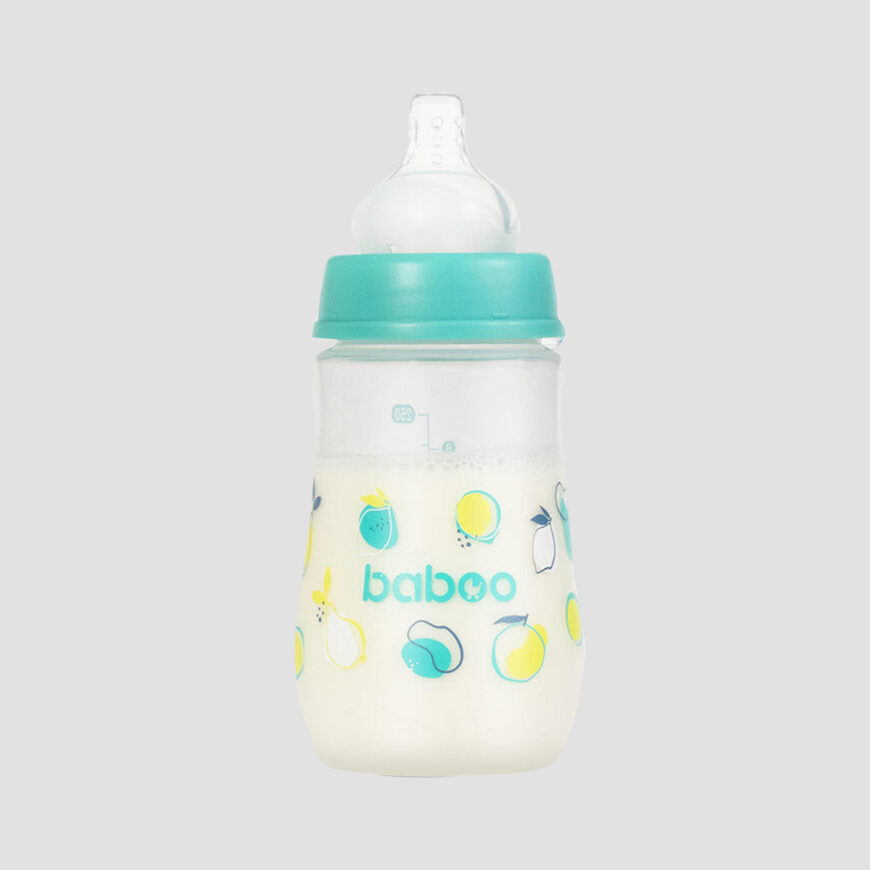 زجاجة رضاعة واسعة العنق مضادة للمغص - 250 مل - لاجون فييستا - 3 أشهر + من بابو-baby-feeding-feedingbottles-bottlesandteats-image-1