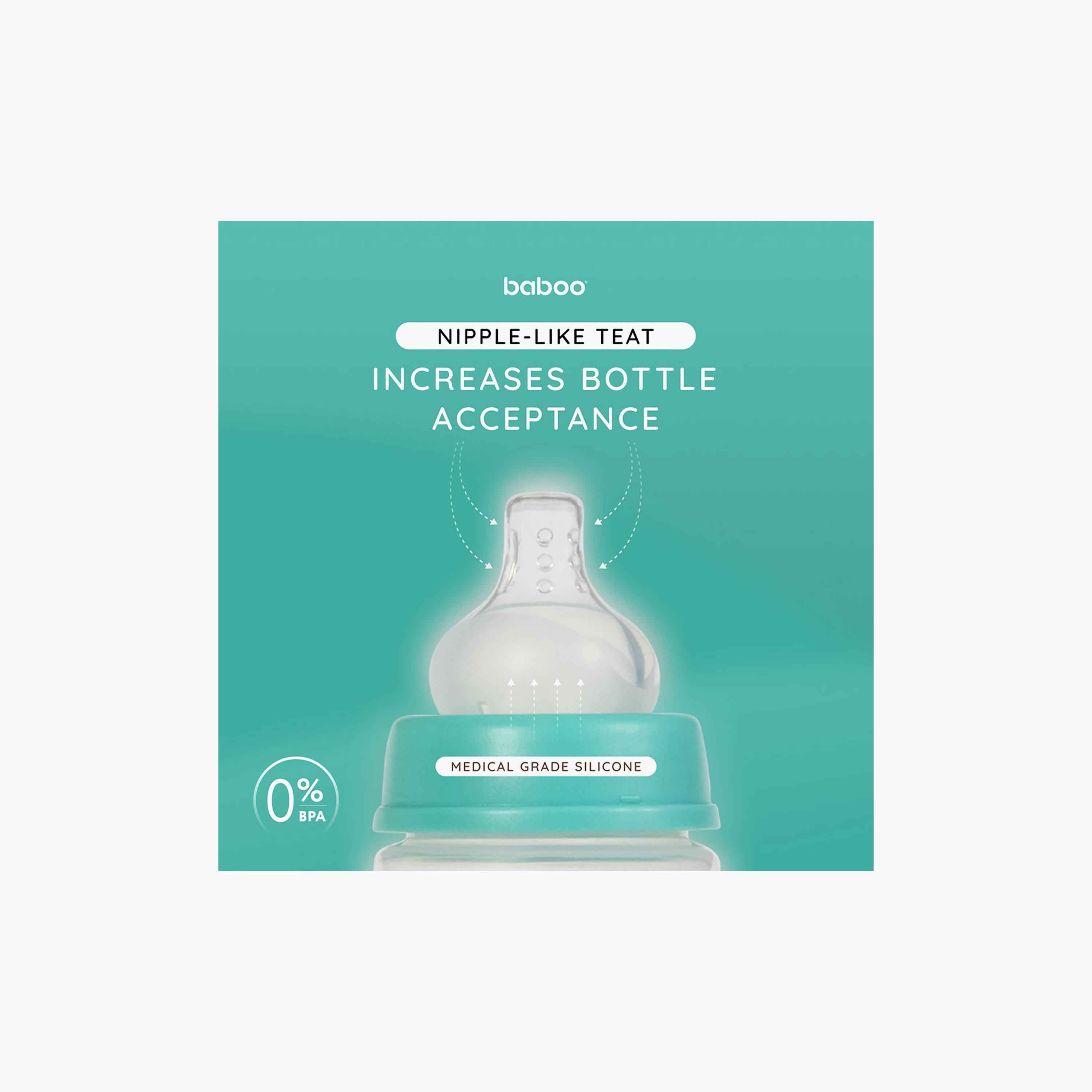 زجاجة رضاعة واسعة العنق مضادة للمغص - 250 مل - لاجون فييستا - 3 أشهر + من بابو-baby-feeding-feedingbottles-bottlesandteats-image-11