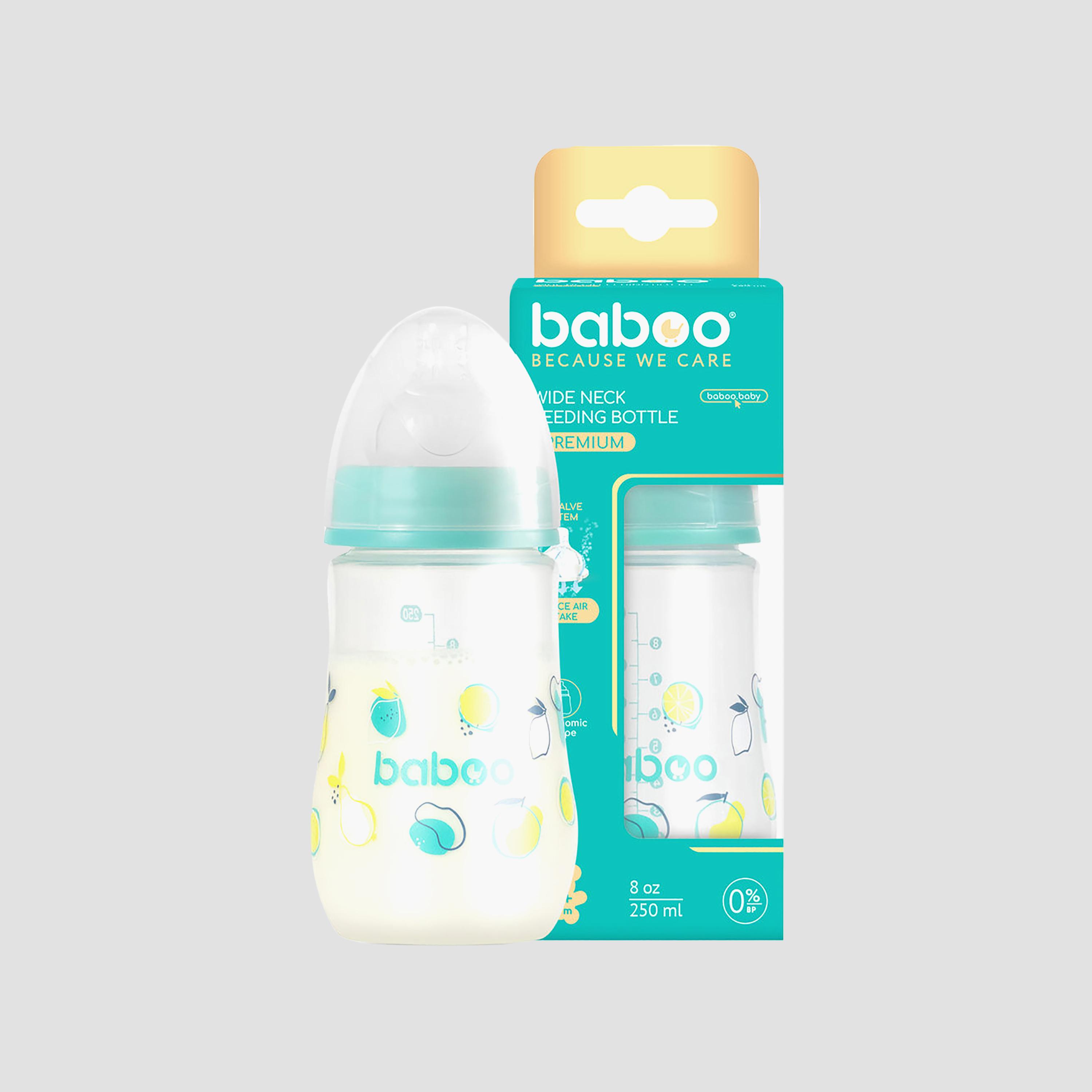 زجاجة رضاعة واسعة العنق مضادة للمغص - 250 مل - لاجون فييستا - 3 أشهر + من بابو-baby-feeding-feedingbottles-bottlesandteats-image-5