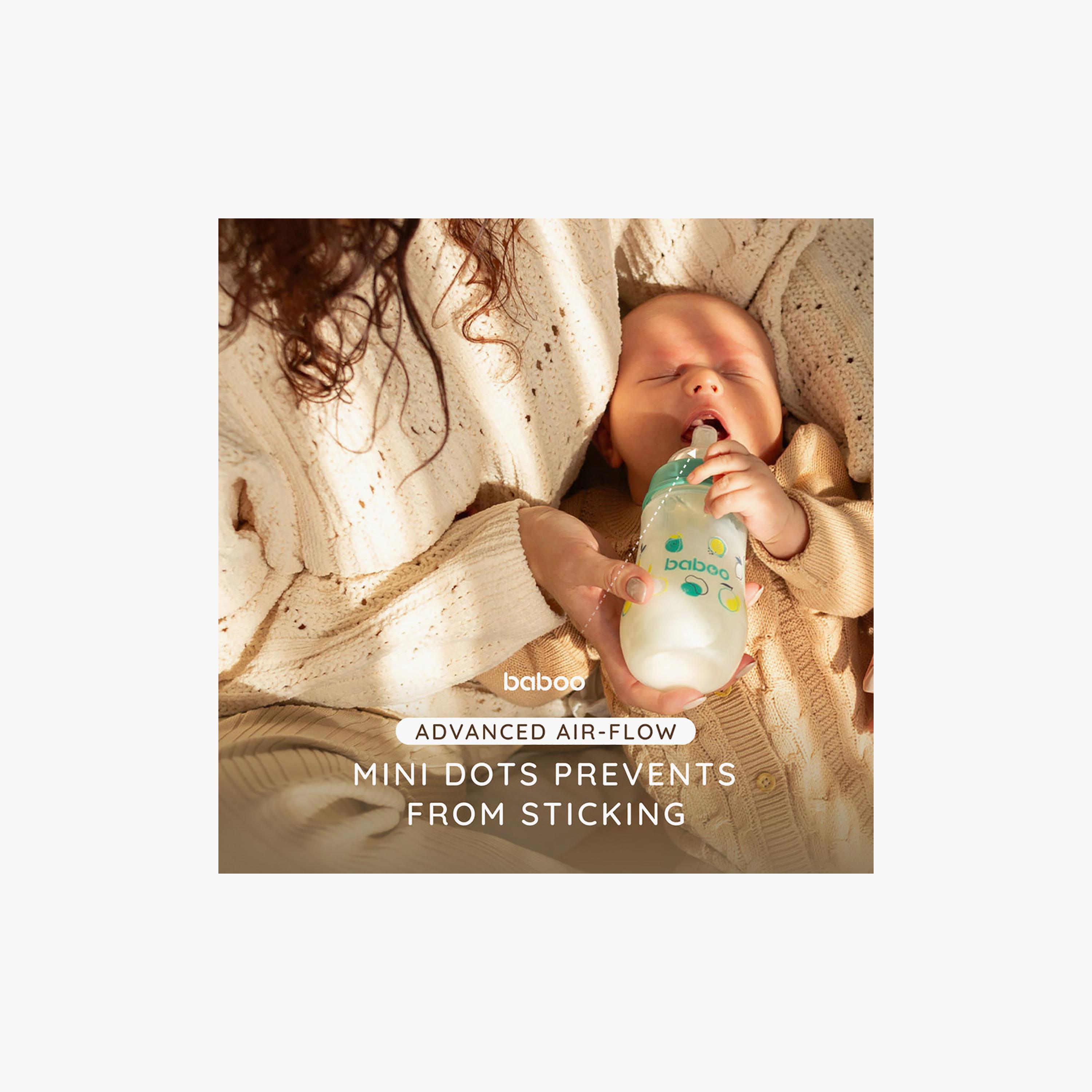 زجاجة رضاعة واسعة العنق مضادة للمغص - 250 مل - لاجون فييستا - 3 أشهر + من بابو-baby-feeding-feedingbottles-bottlesandteats-image-9
