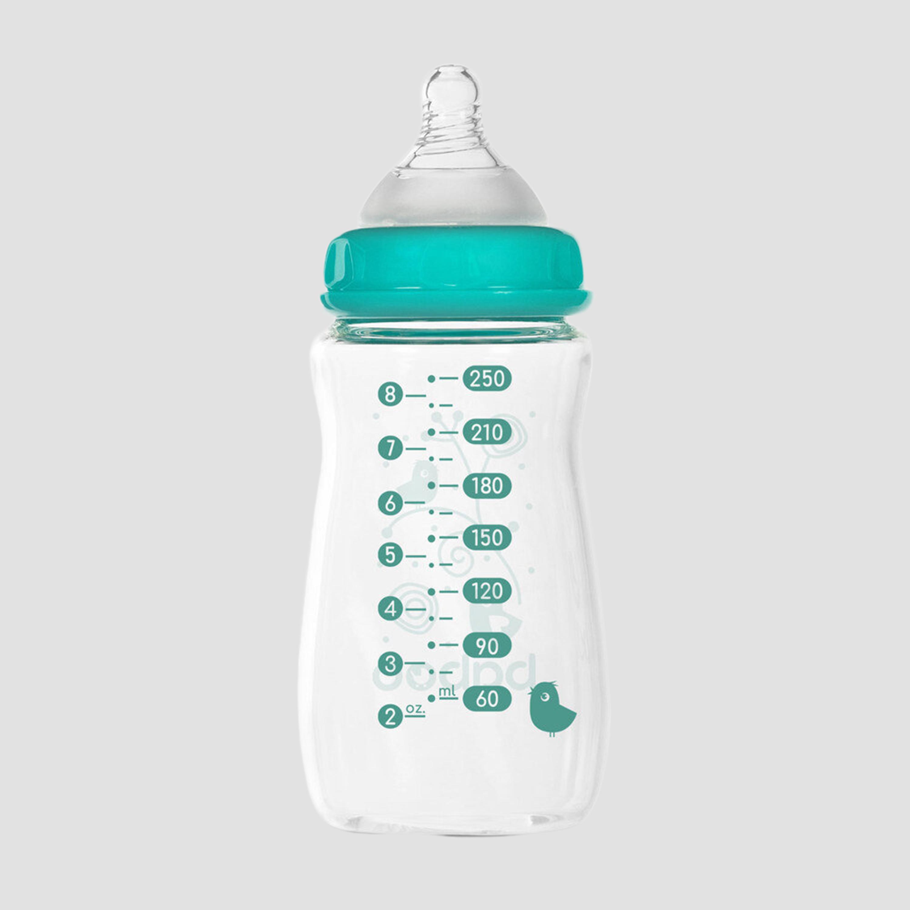زجاجة مضادة للمغص ذات عنق واسع - 250 مل - 3 أشهر + من بابو-baby-feeding-feedingbottles-bottlesandteats-image-3