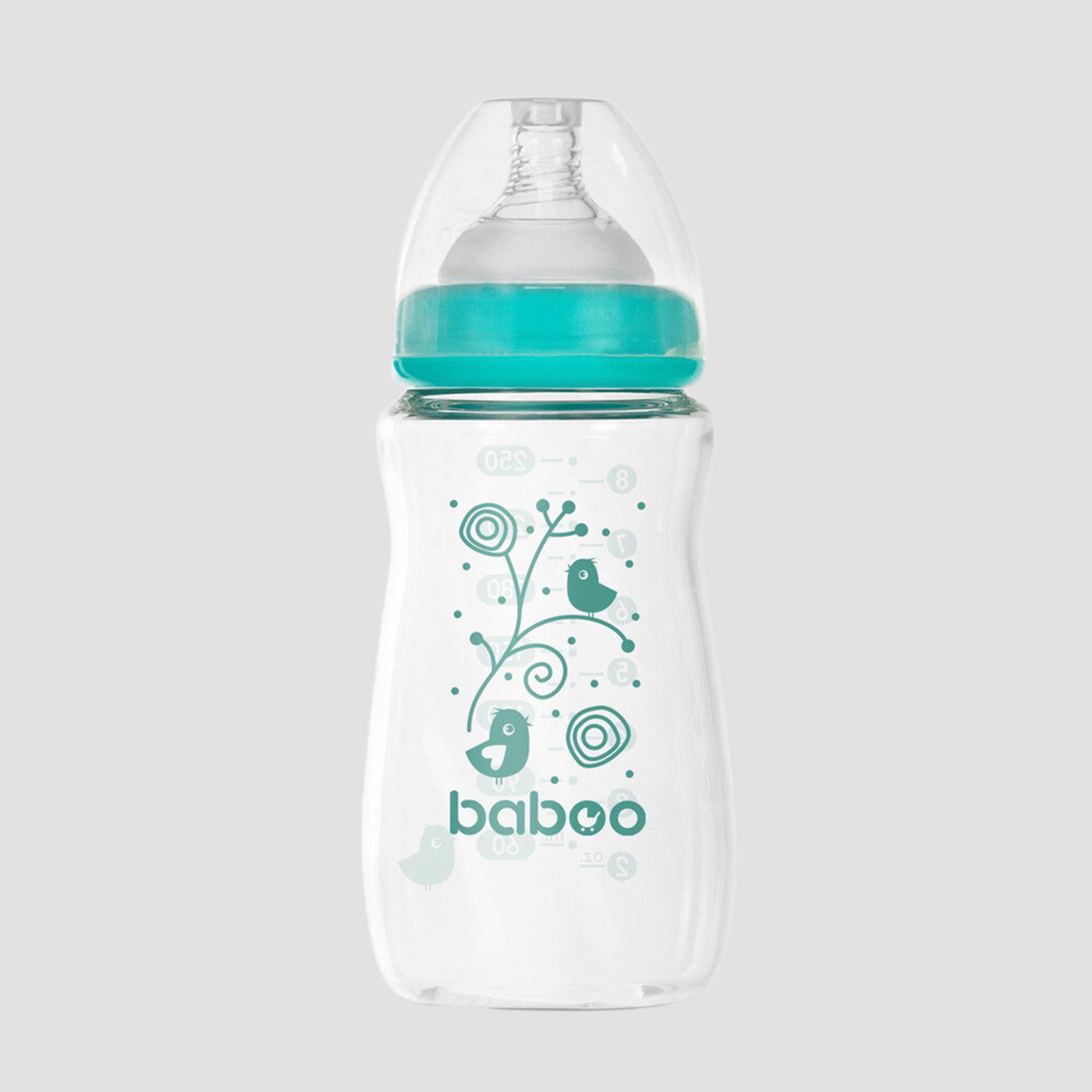 زجاجة مضادة للمغص ذات عنق واسع - 250 مل - 3 أشهر + من بابو-baby-feeding-feedingbottles-bottlesandteats-image-4
