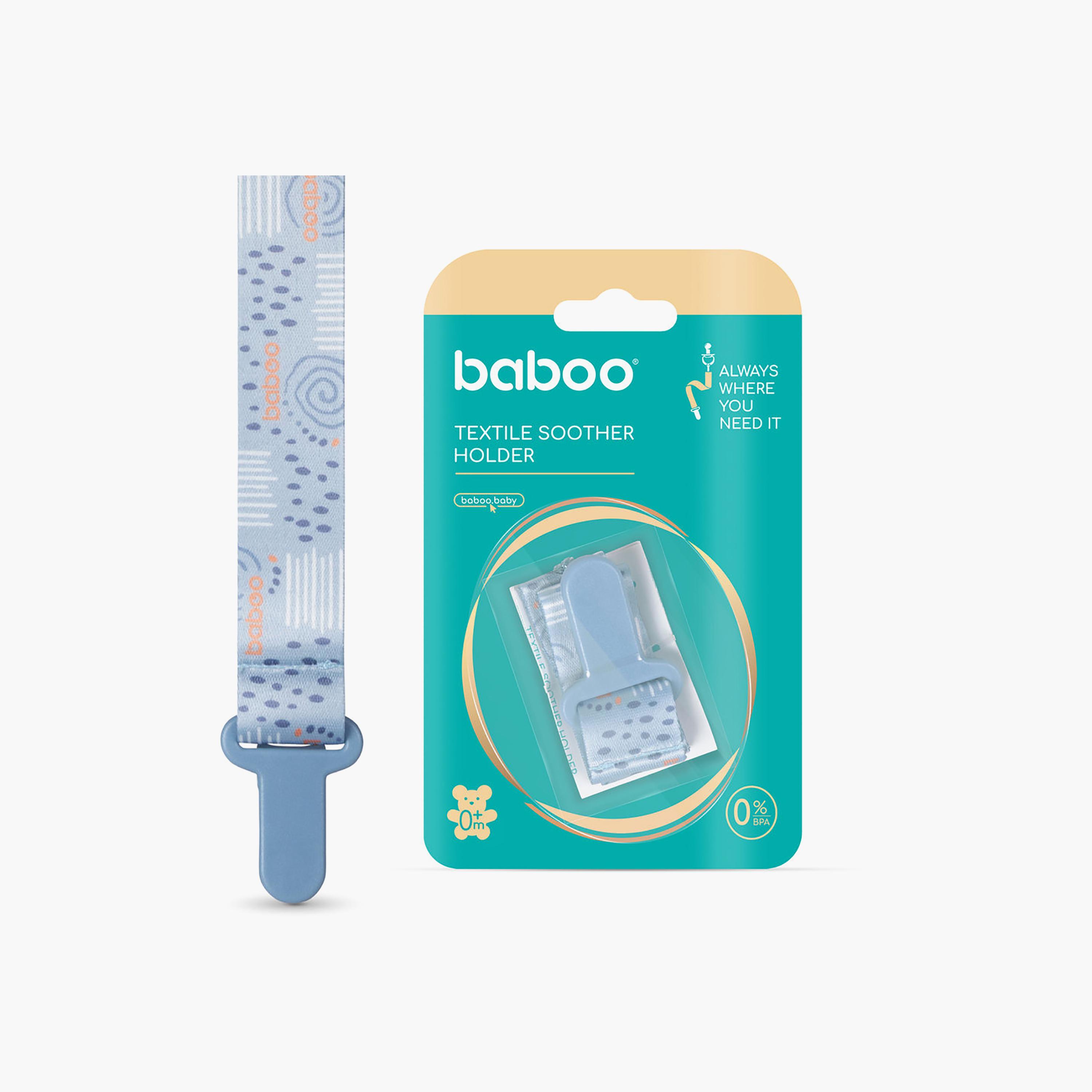 مشبك لهاية قماشية - أزرق ضبابي -0 أشهر + من بابو-baby-feeding-pacifiers-image-3