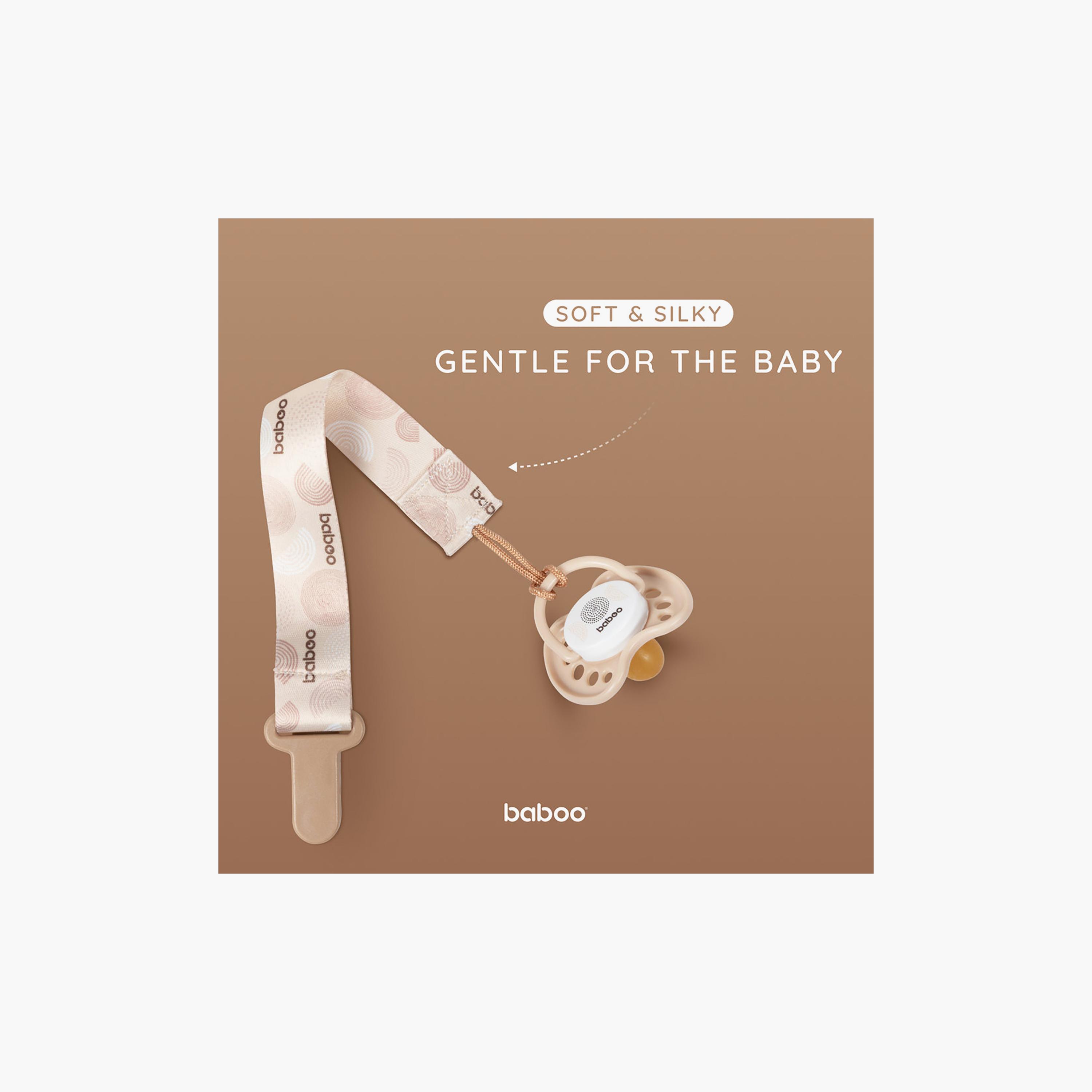 مشبك لهاية من القماش - طبيعي -0 أشهر + من بابو-baby-feeding-pacifiers-image-7