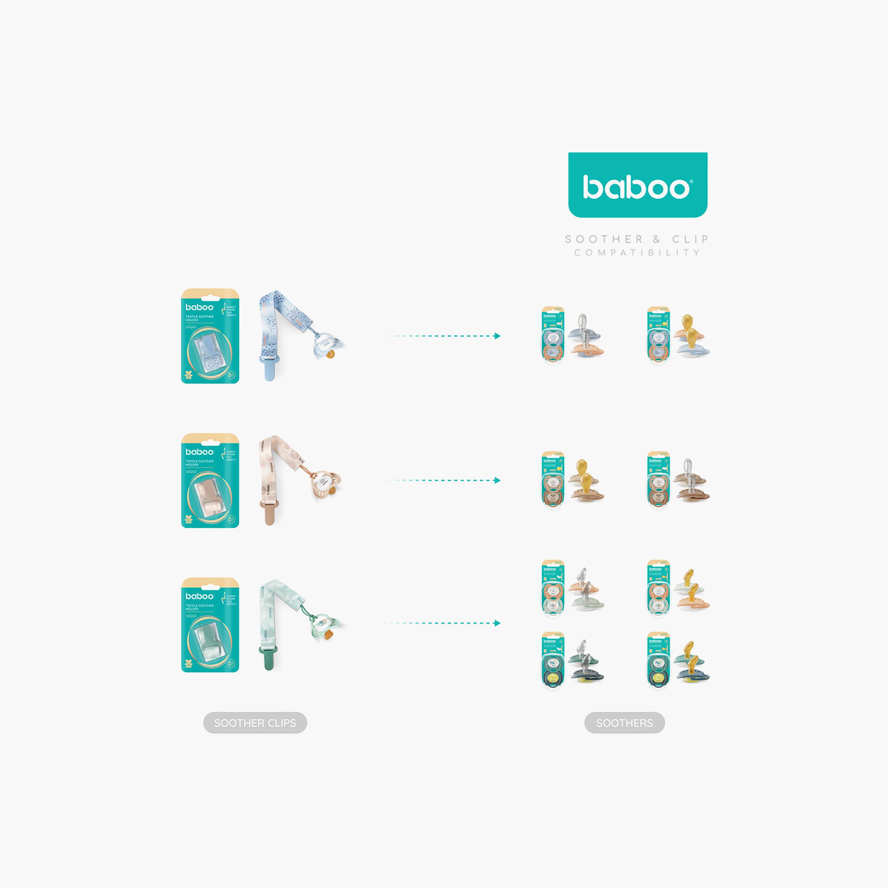 مشبك لهاية من القماش - طبيعي -0 أشهر + من بابو-baby-feeding-pacifiers-image-8