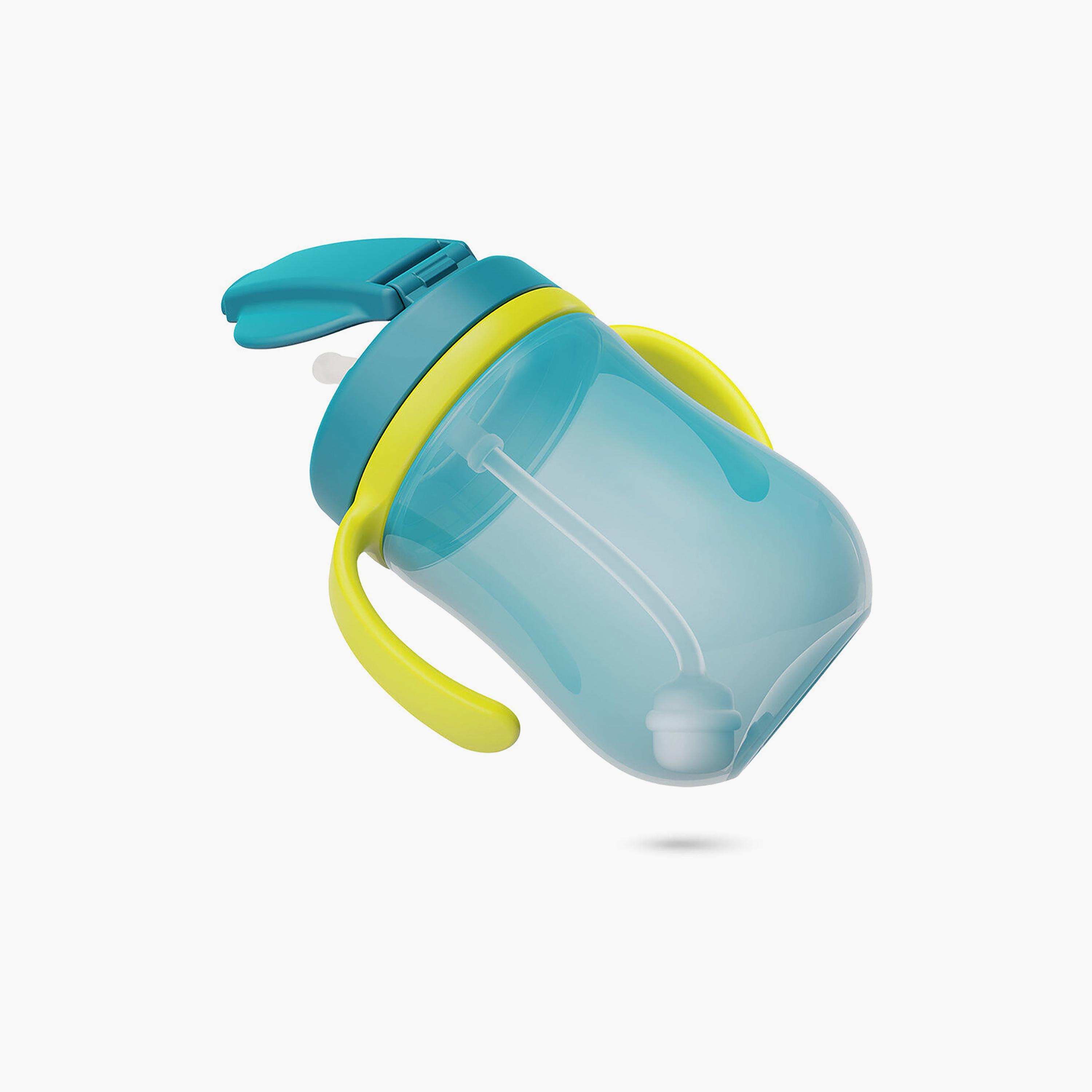 Baboo Sippy Cup with Silicone Straw & Weighted Ball - Lagoon Fiesta - 300 ml - 9 Months+-baby-feeding-mealtimeessentials-image-2