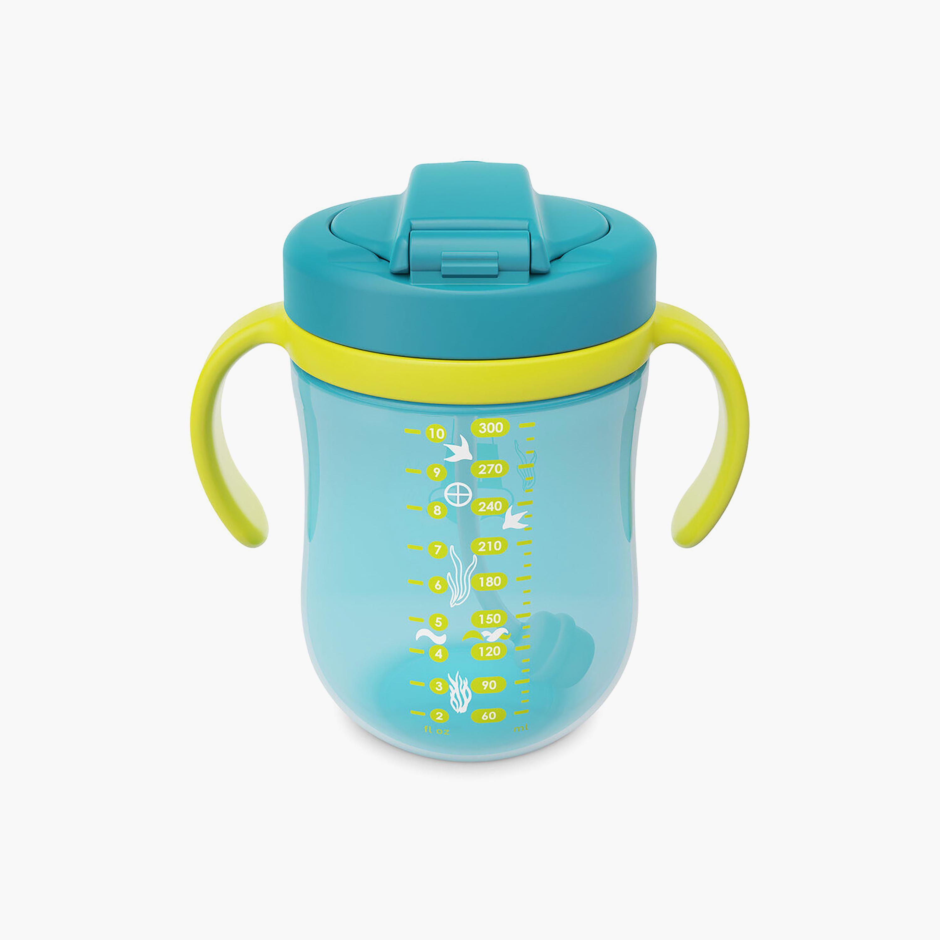 Baboo Sippy Cup with Silicone Straw & Weighted Ball - Lagoon Fiesta - 300 ml - 9 Months+-baby-feeding-mealtimeessentials-image-3