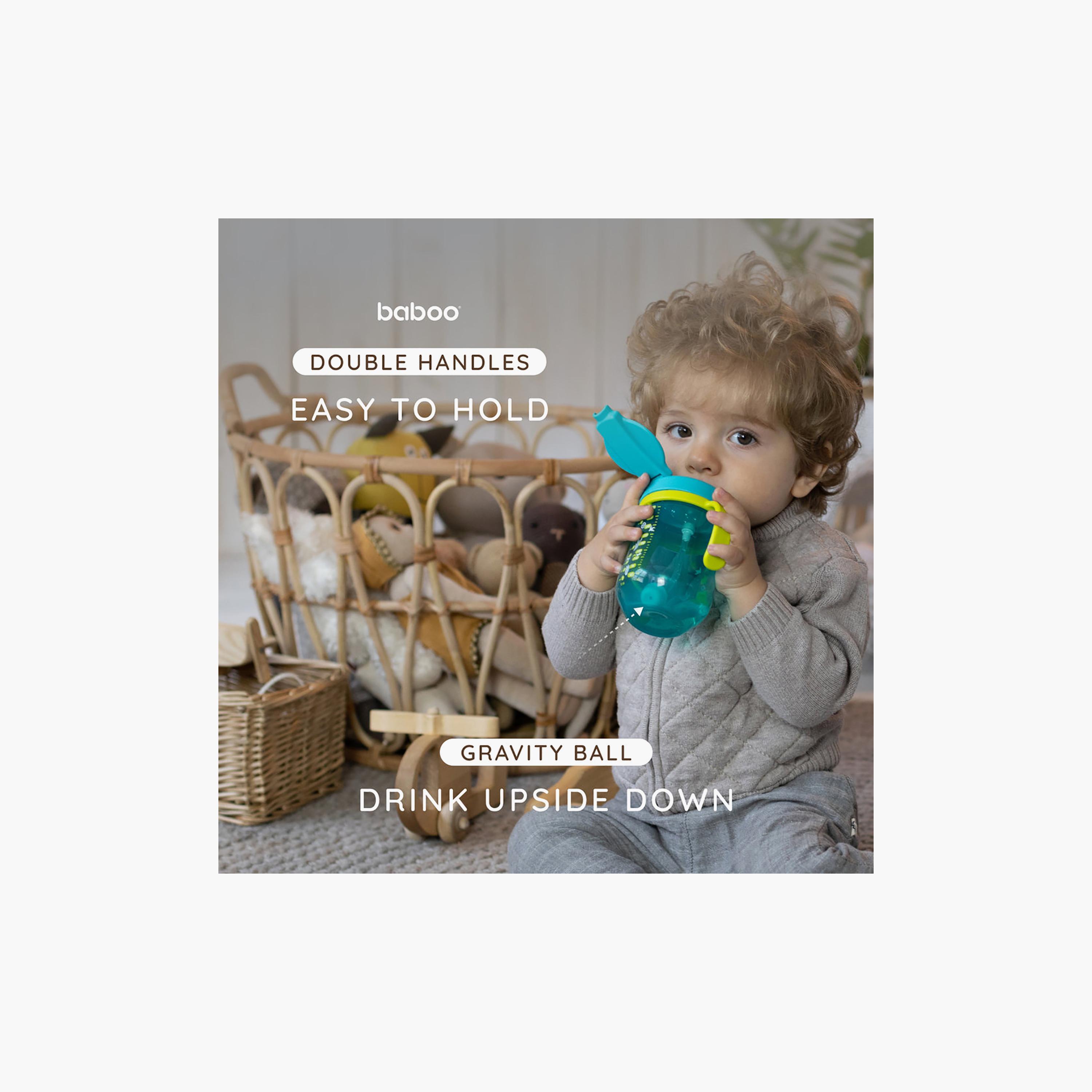 Baboo Sippy Cup with Silicone Straw & Weighted Ball - Lagoon Fiesta - 300 ml - 9 Months+-baby-feeding-mealtimeessentials-image-5