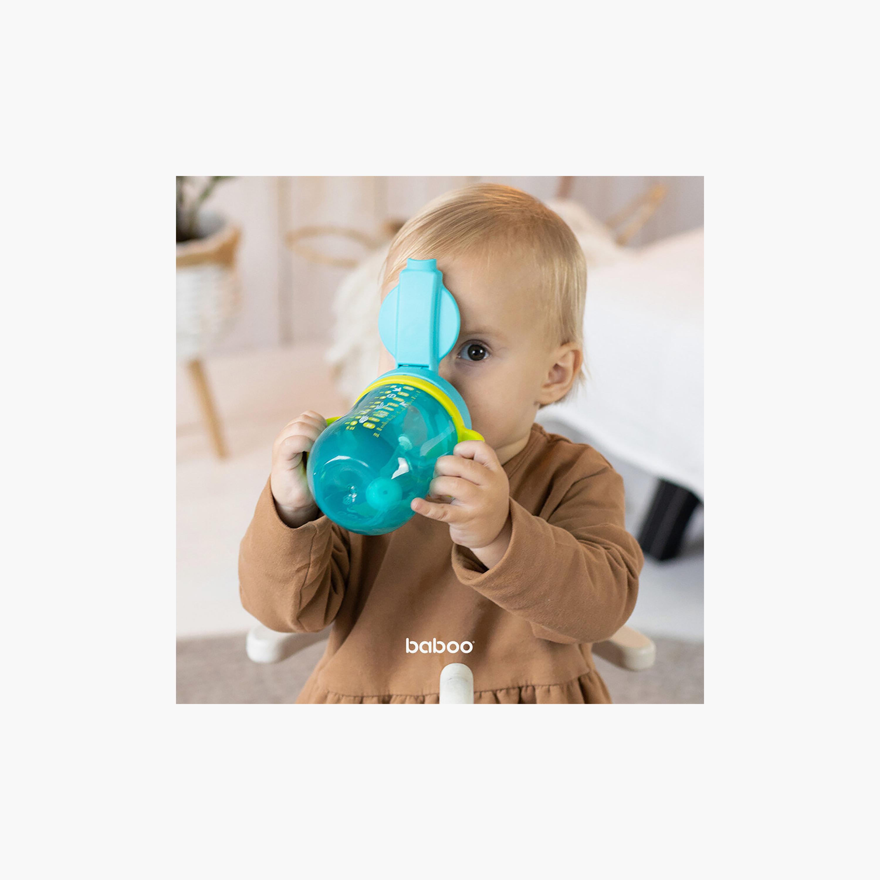 Baboo Sippy Cup with Silicone Straw & Weighted Ball - Lagoon Fiesta - 300 ml - 9 Months+-baby-feeding-mealtimeessentials-image-9