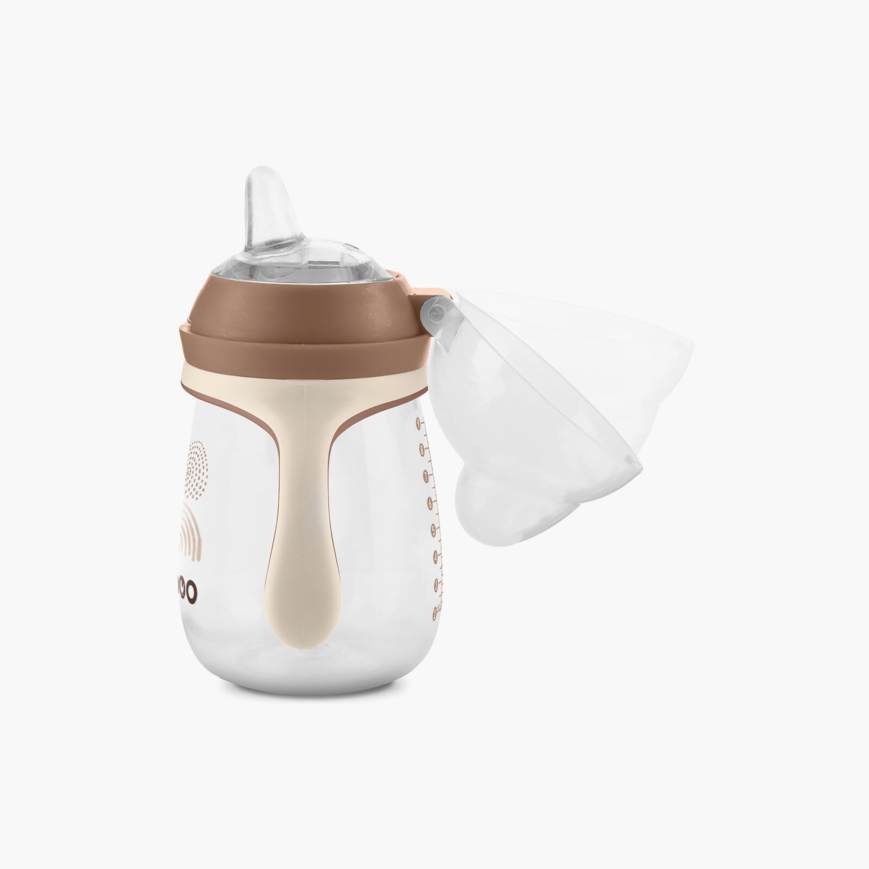 كوب شرب للأطفال بفوهة سيليكون - أو ناتورال - 260 مل -6 أشهر + من بابو-baby-feeding-mealtimeessentials-image-4