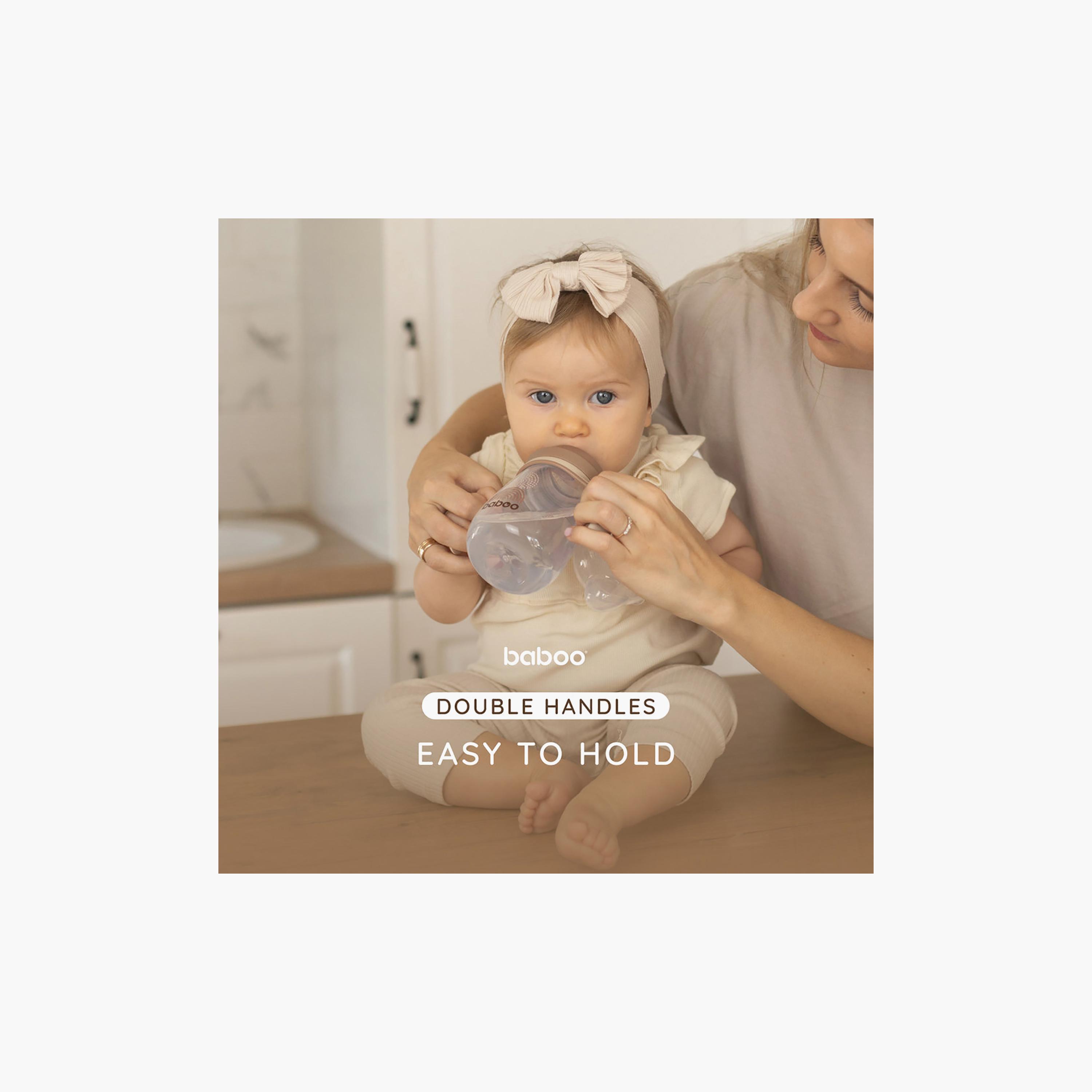 كوب شرب للأطفال بفوهة سيليكون - أو ناتورال - 260 مل -6 أشهر + من بابو-baby-feeding-mealtimeessentials-image-7