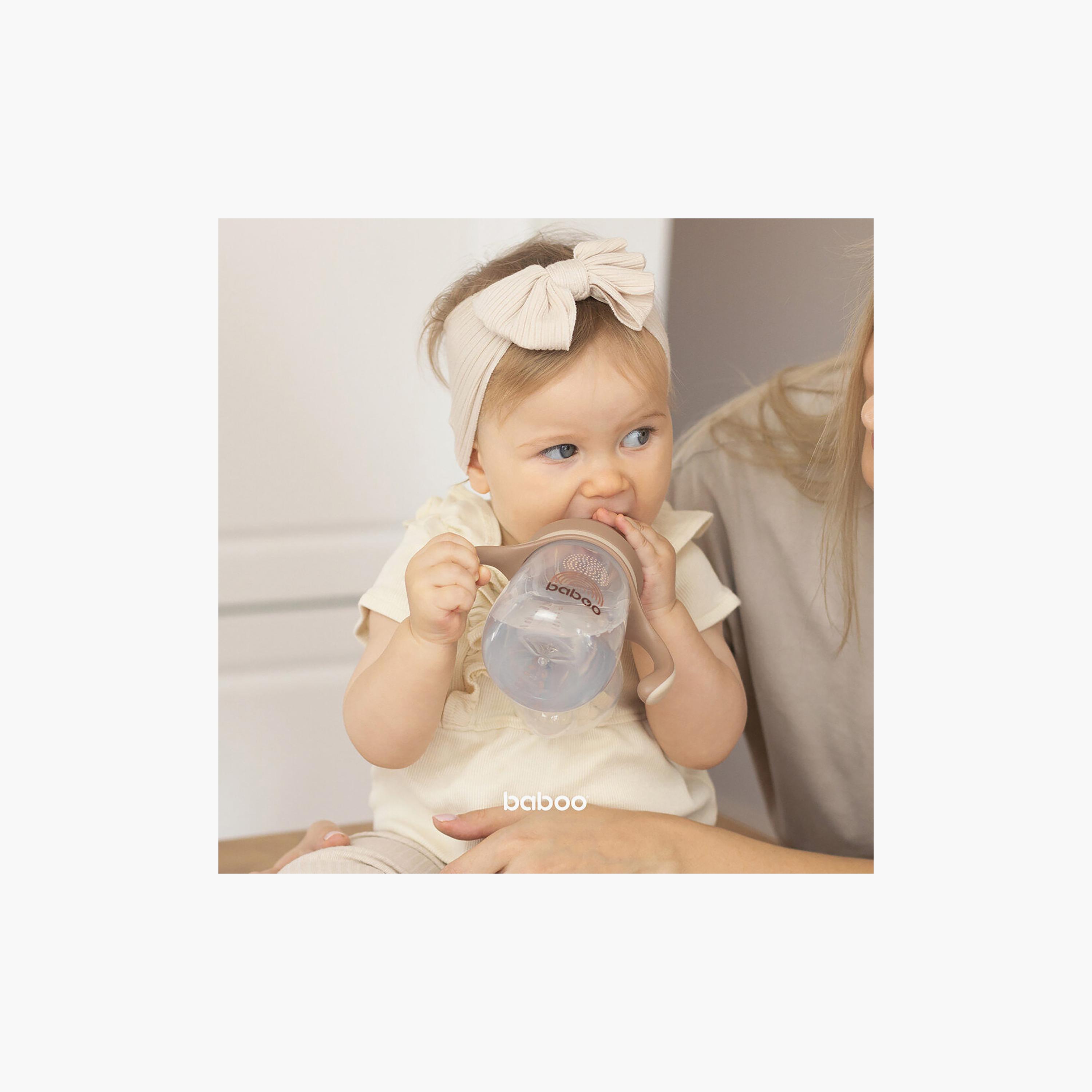 كوب شرب للأطفال بفوهة سيليكون - أو ناتورال - 260 مل -6 أشهر + من بابو-baby-feeding-mealtimeessentials-image-8